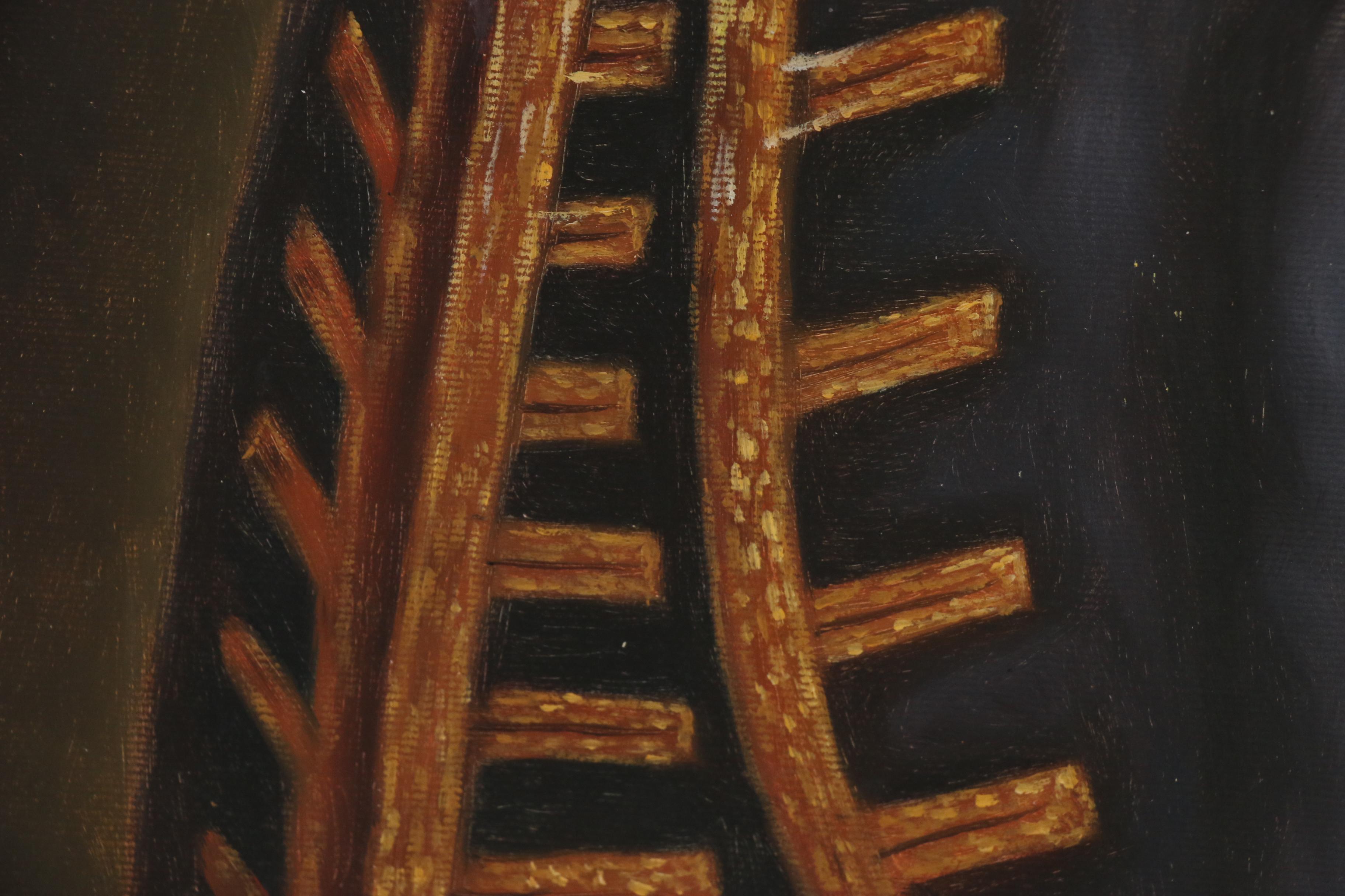 Anthropomorphic Dog Oil Painting