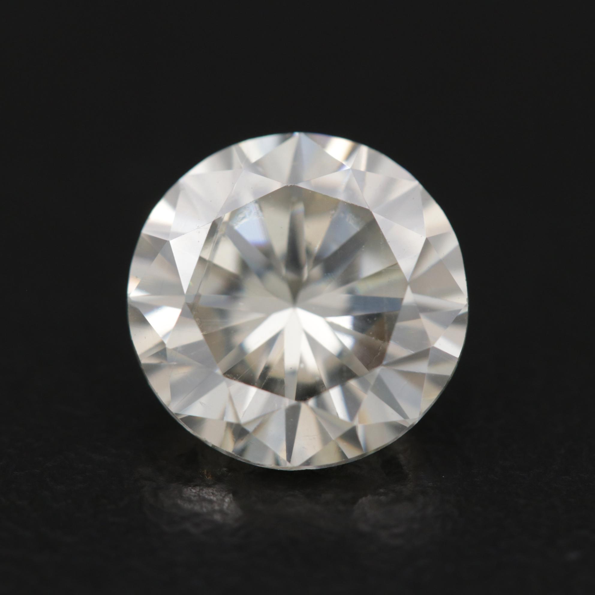 Loose 2.31 CT Round Faceted Moissanite