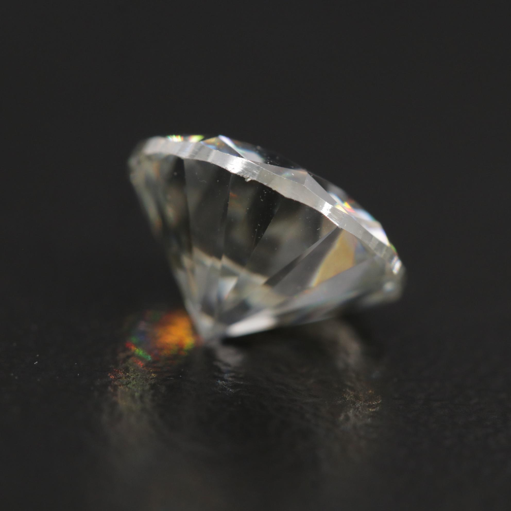 Loose 2.31 CT Round Faceted Moissanite