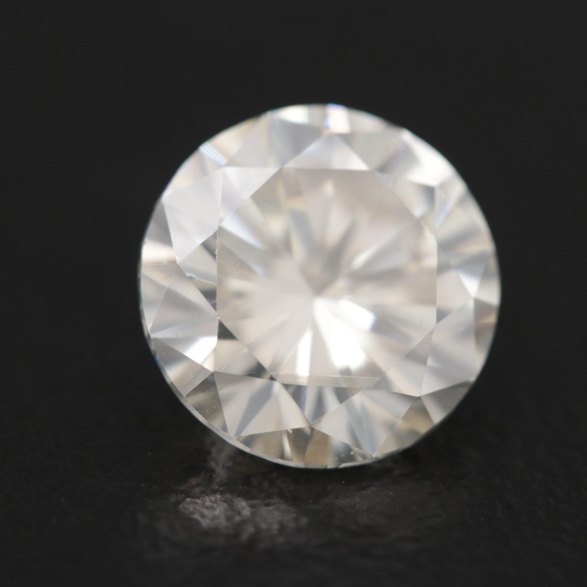 Loose 2.31 CT Round Faceted Moissanite