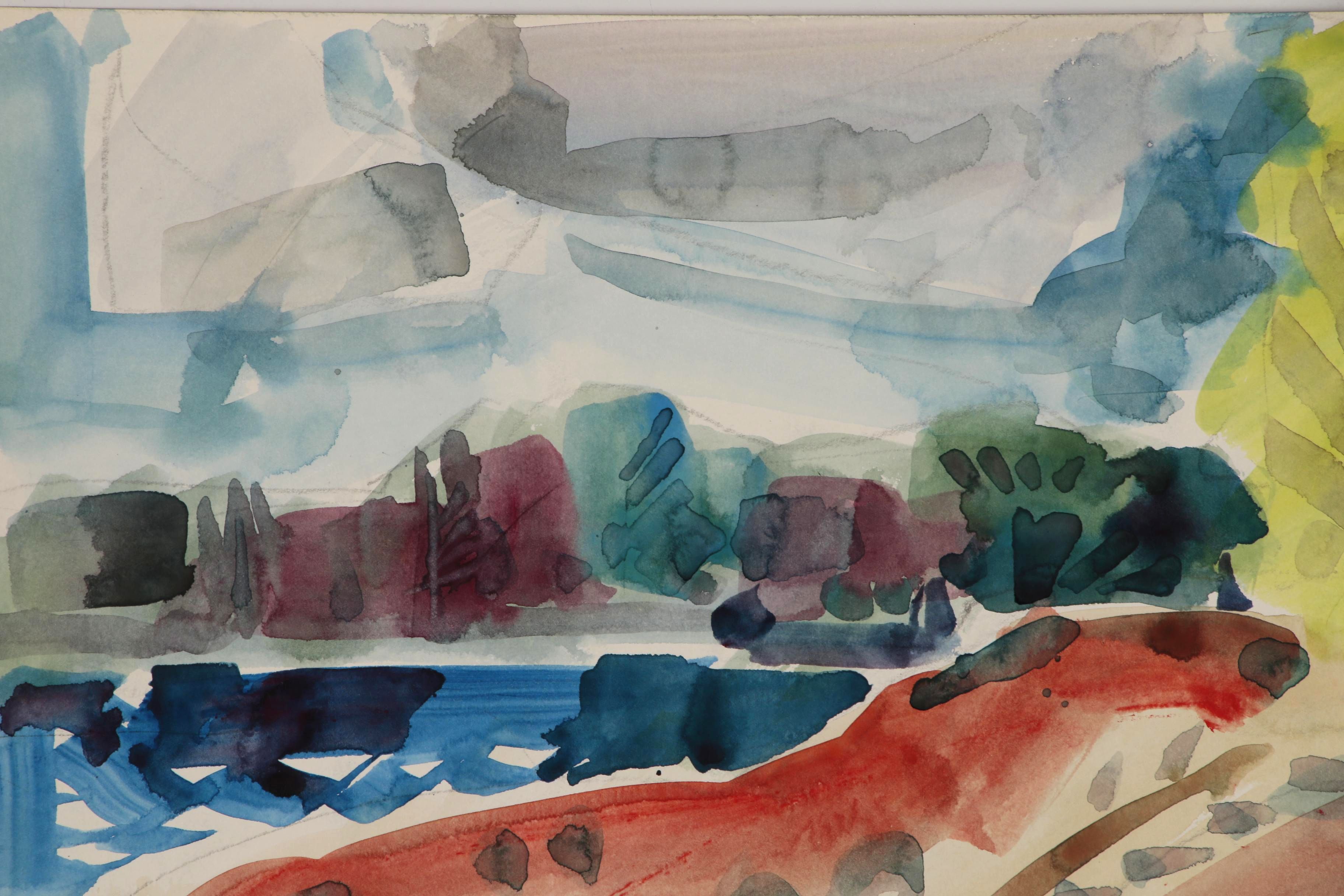 Jack Meanwell Abstract Watercolor Painting