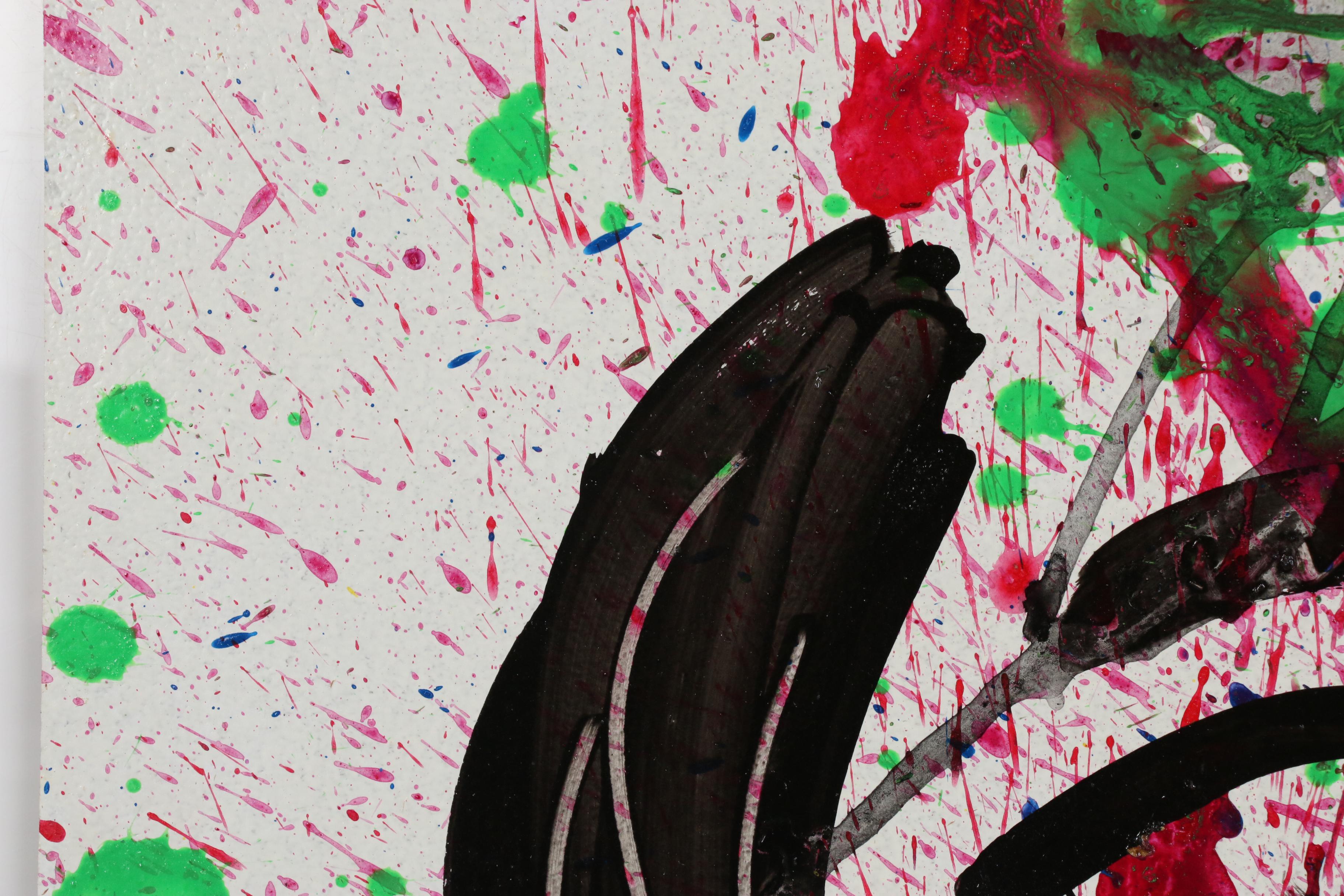 Peter Keil Abstract Expressionist Portrait Oil Painting