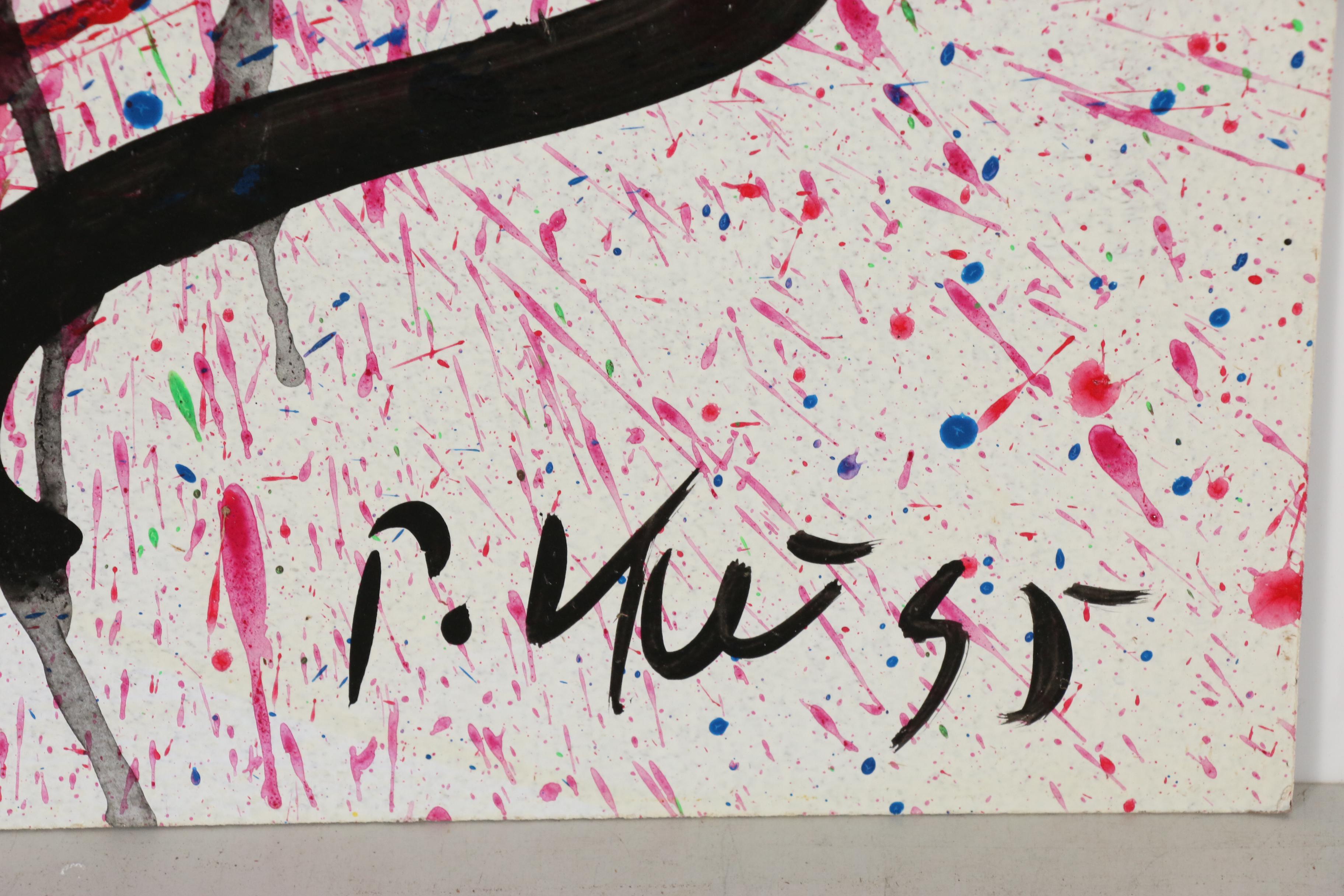 Peter Keil Abstract Expressionist Portrait Oil Painting