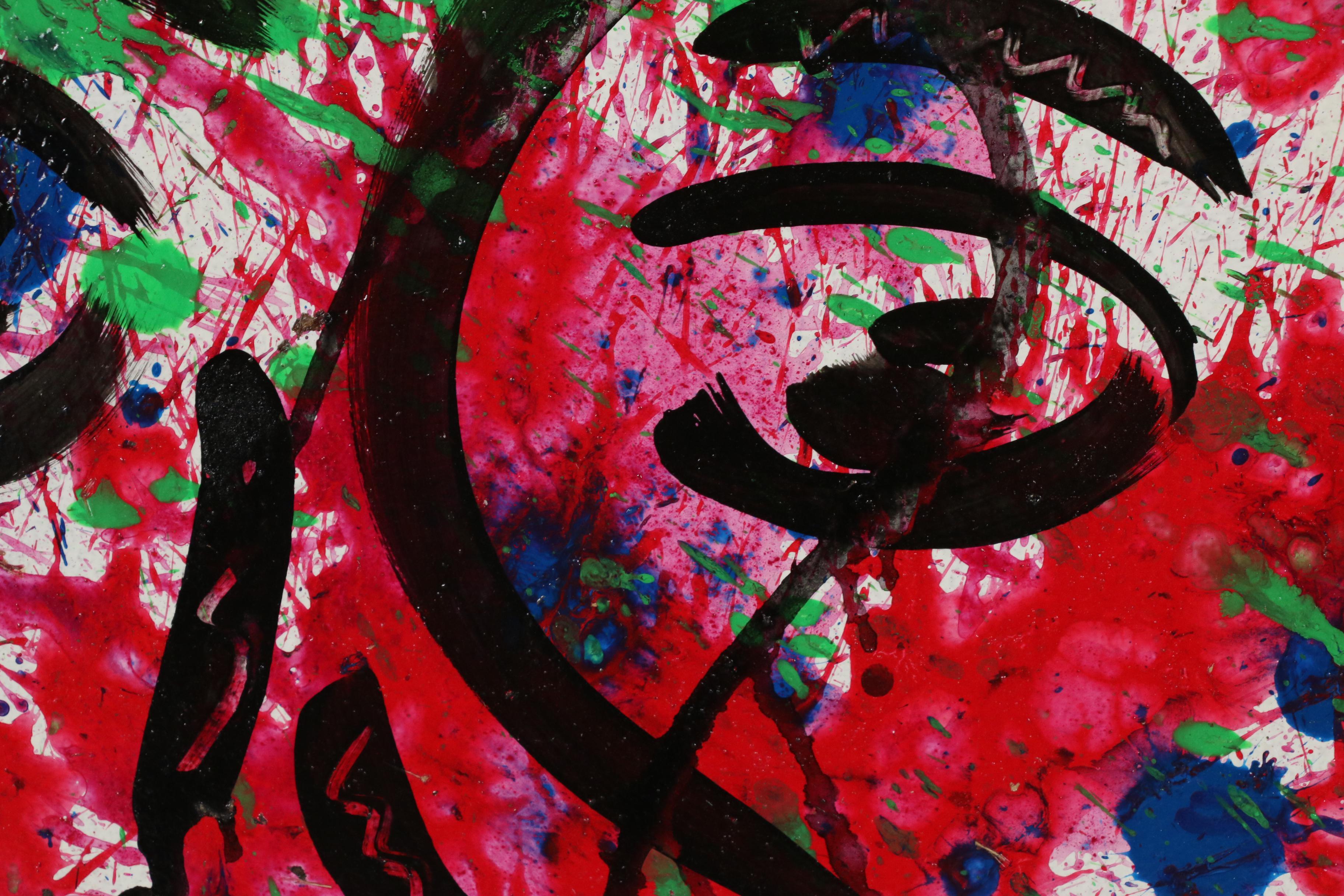 Peter Keil Abstract Expressionist Portrait Oil Painting