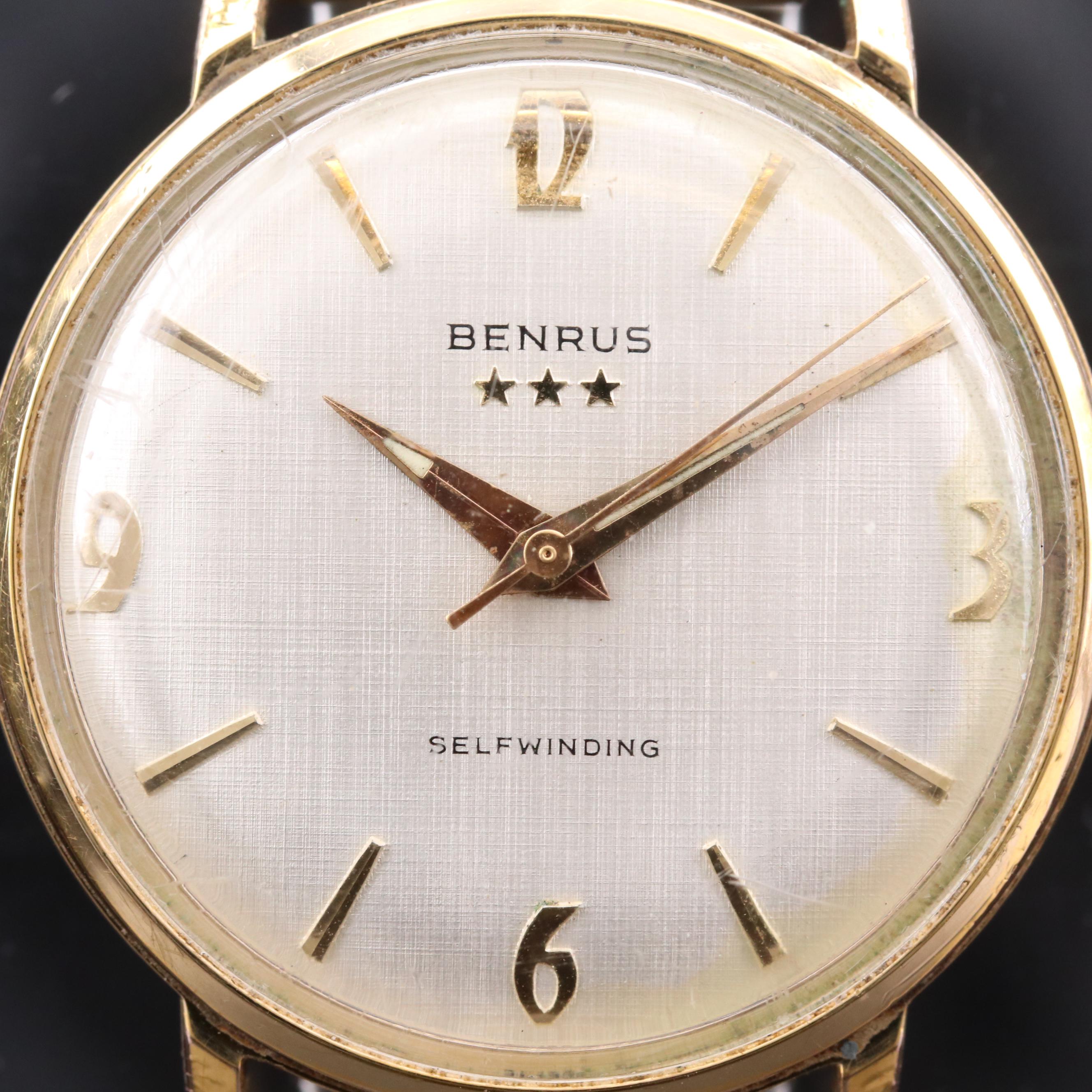 Vintage Benrus Gold Tone Automatic Watch