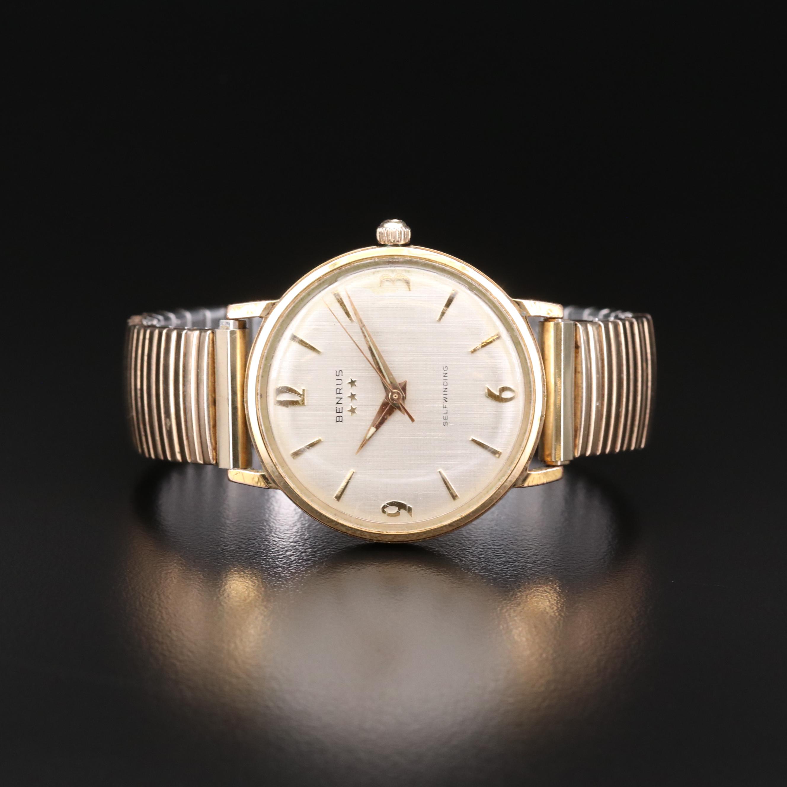 Vintage Benrus Gold Tone Automatic Watch