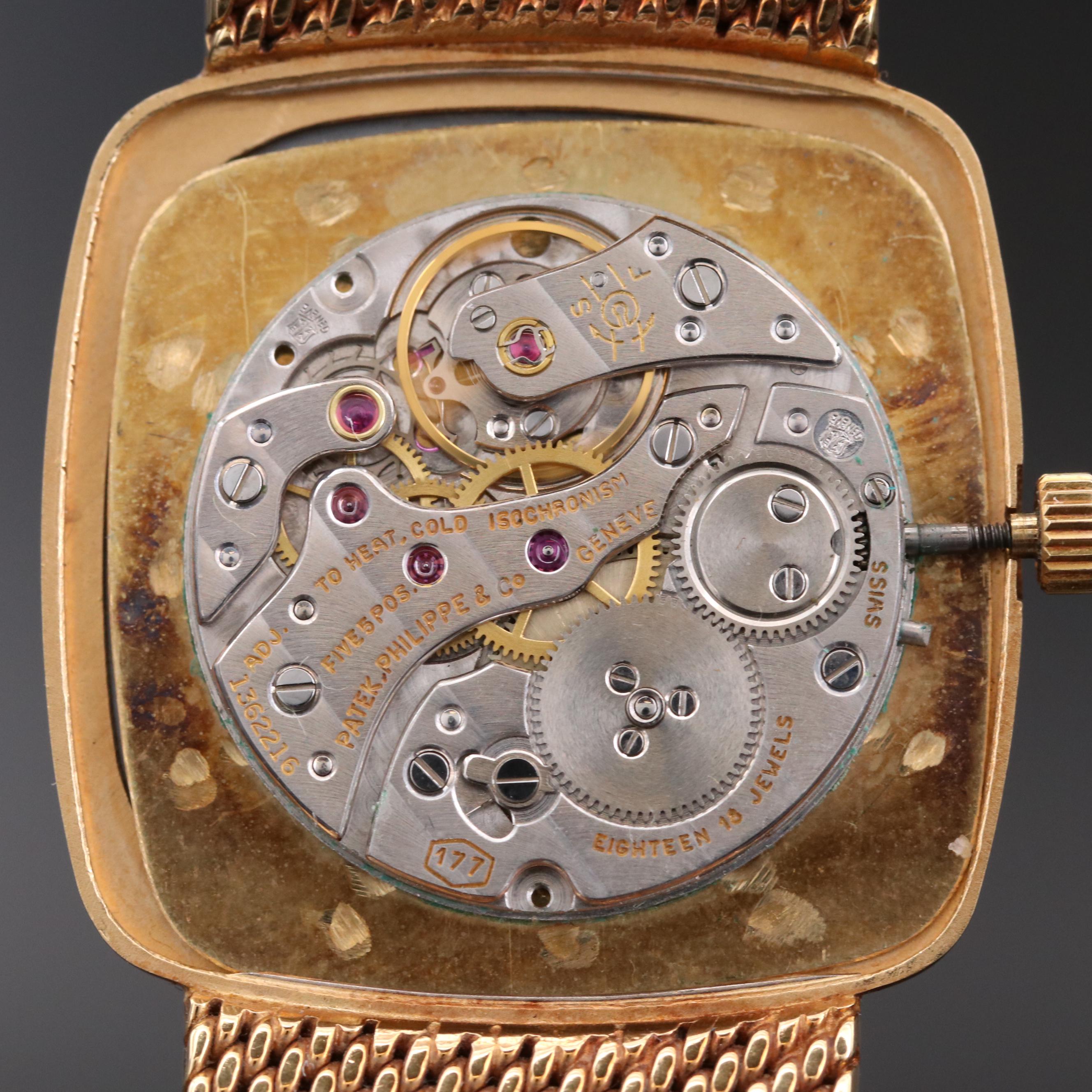 Vintage Patek Philippe Ref.3666/1 18K Gold Stem Wind Watch