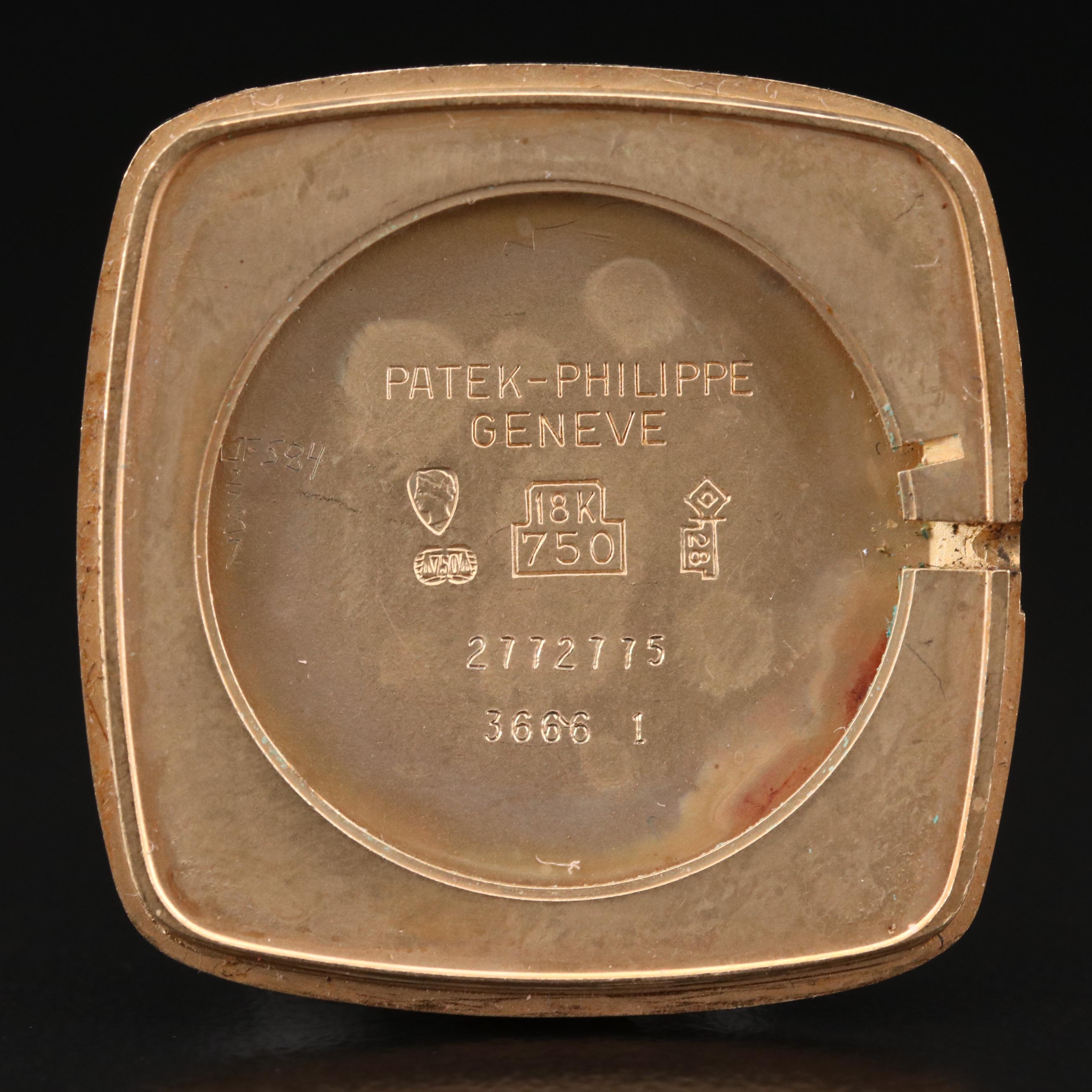 Vintage Patek Philippe Ref.3666/1 18K Gold Stem Wind Watch