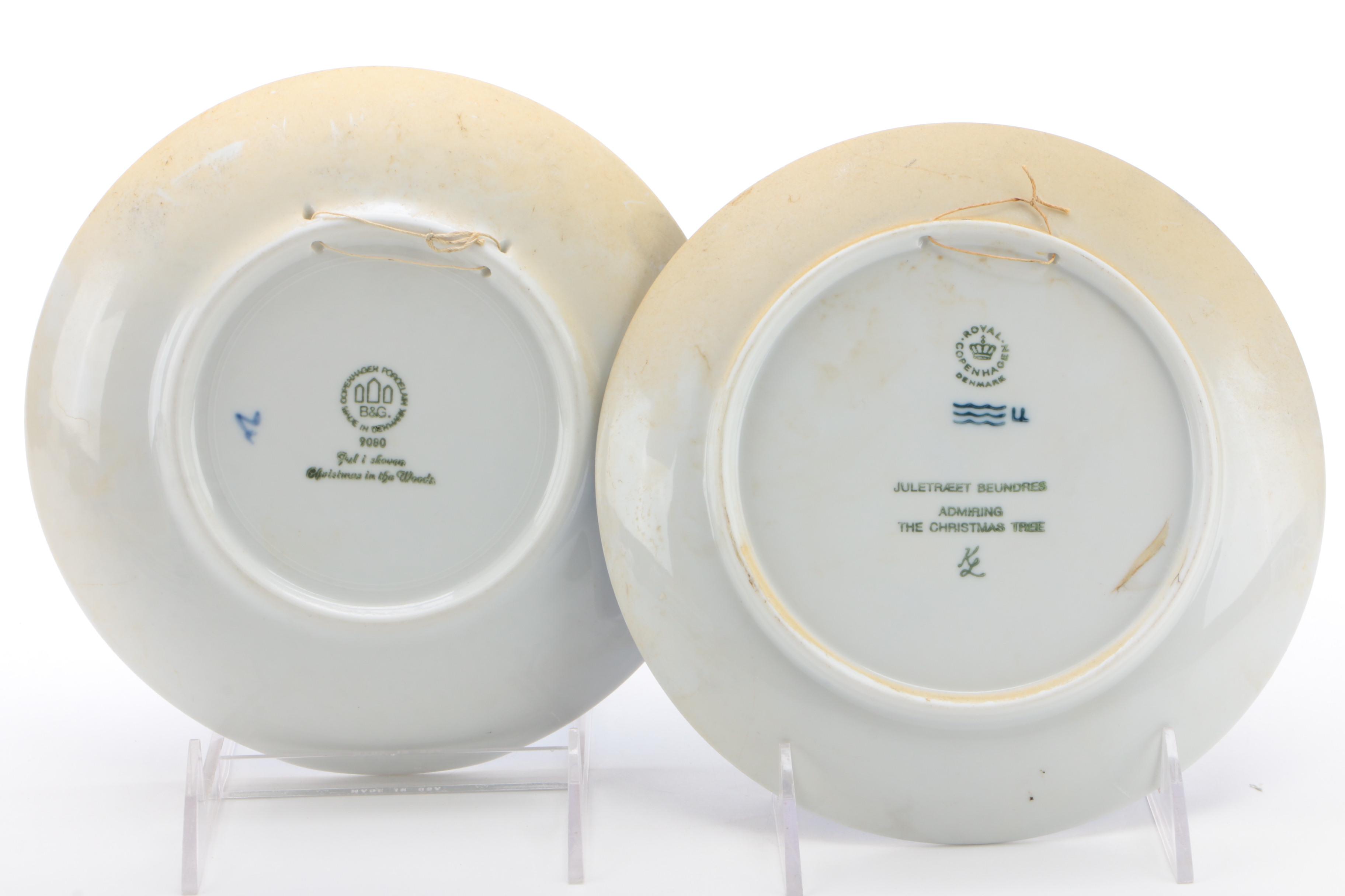 Bing & Grøndahl and Royal Copenhagen Annual Christmas Plates, 1980–1990