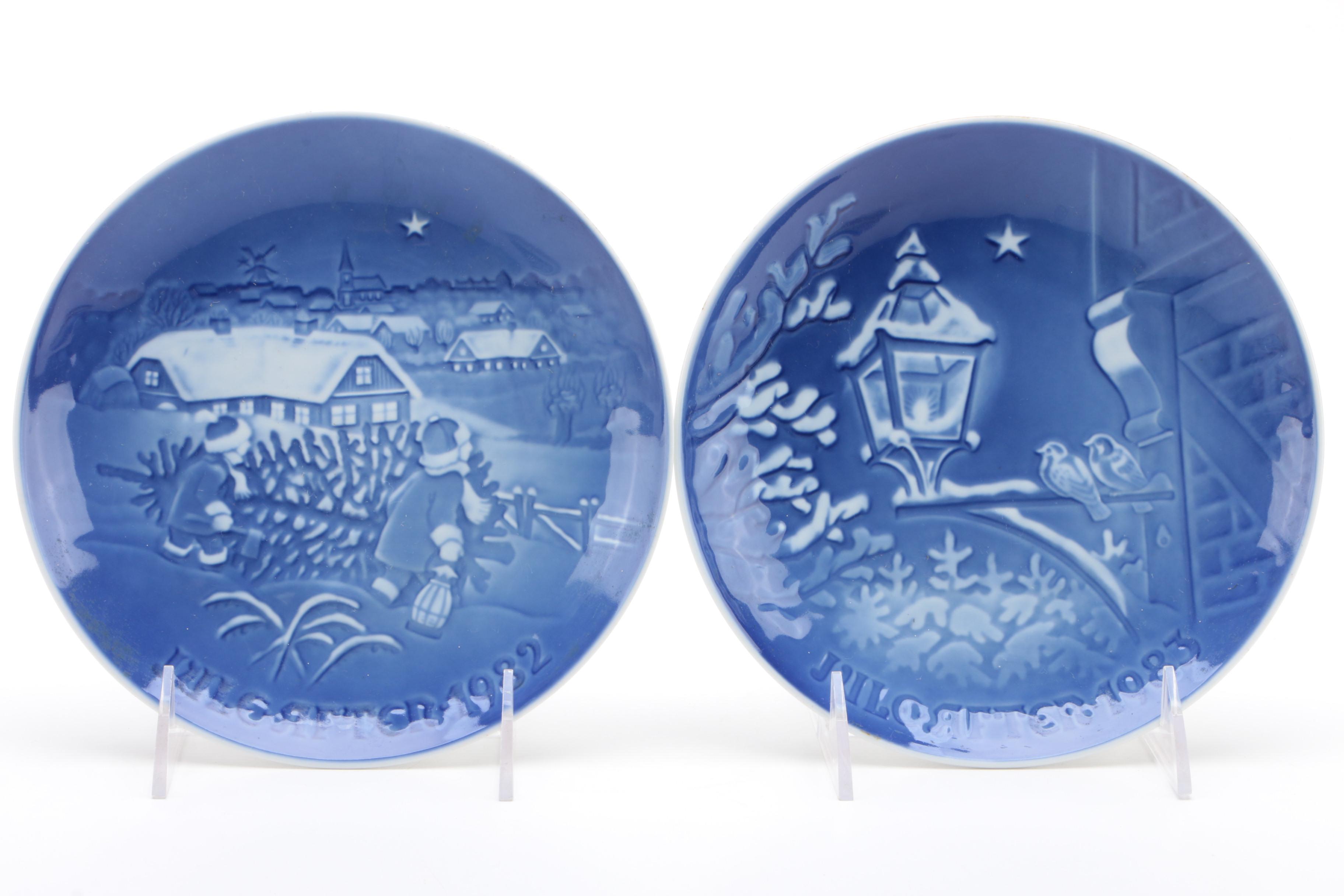 Bing & Grøndahl and Royal Copenhagen Annual Christmas Plates, 1980–1990