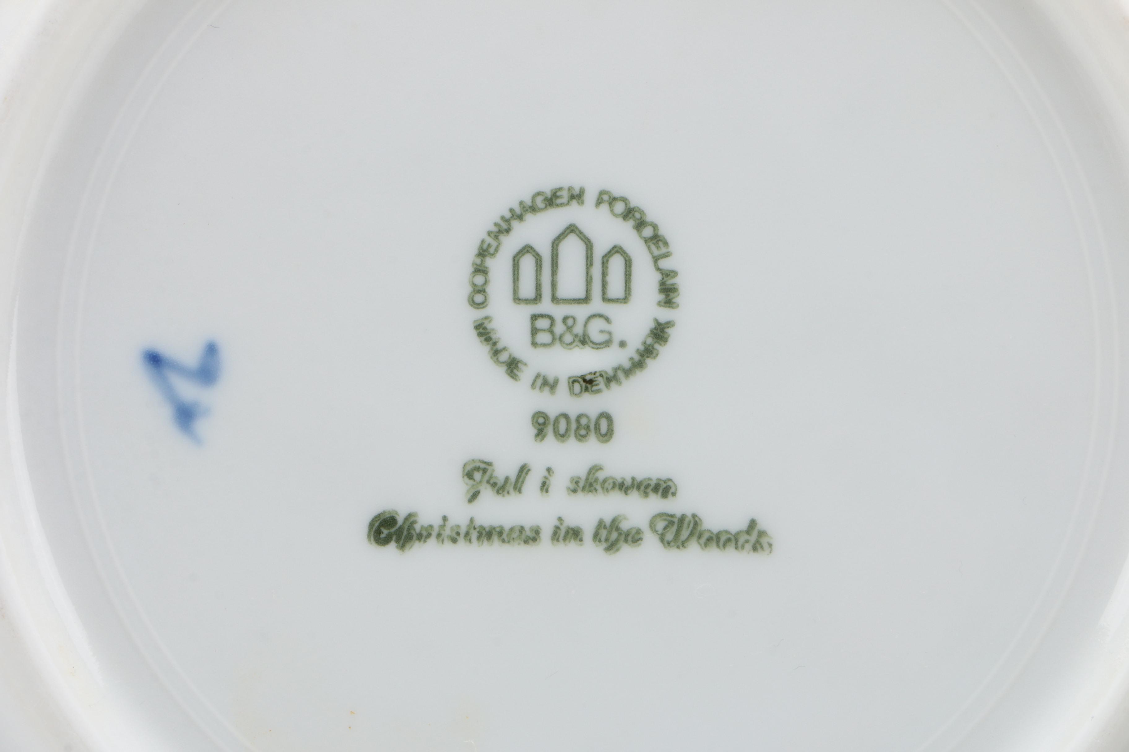 Bing & Grøndahl and Royal Copenhagen Annual Christmas Plates, 1980–1990