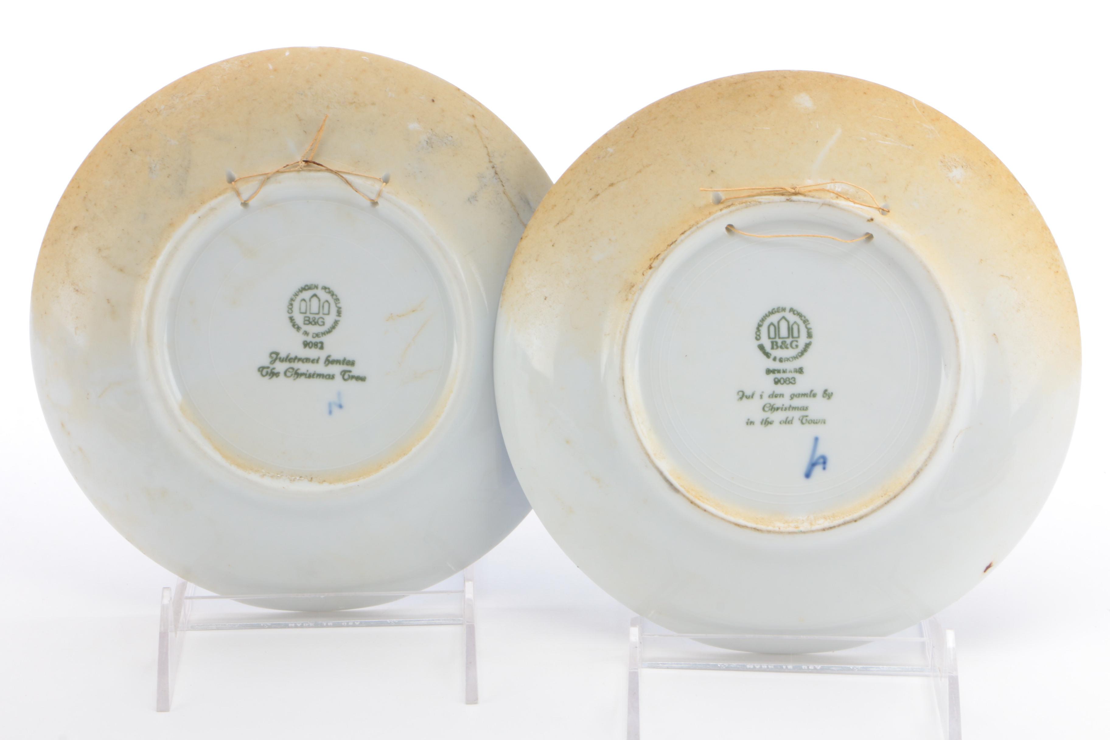 Bing & Grøndahl and Royal Copenhagen Annual Christmas Plates, 1980–1990