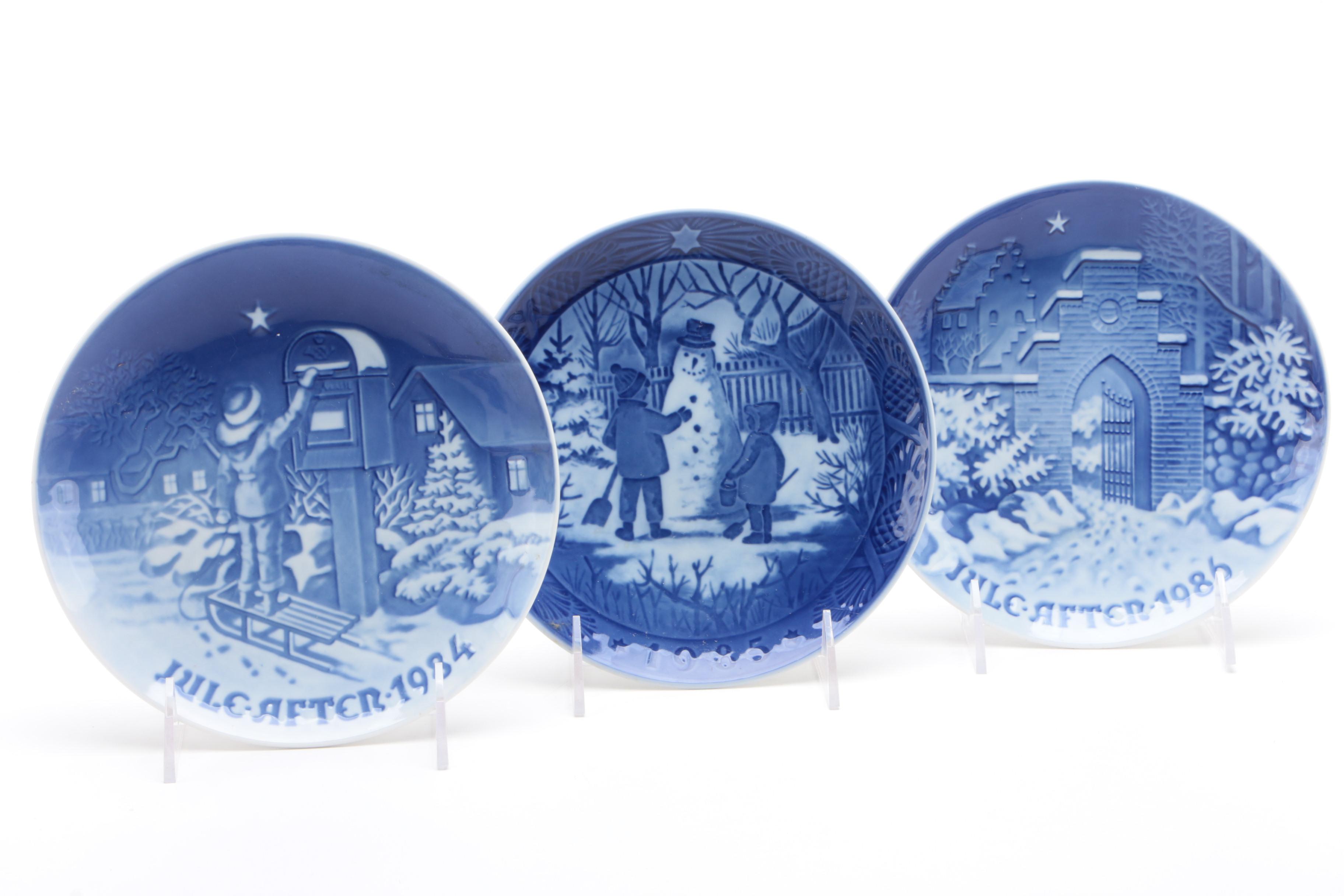 Bing & Grøndahl and Royal Copenhagen Annual Christmas Plates, 1980–1990