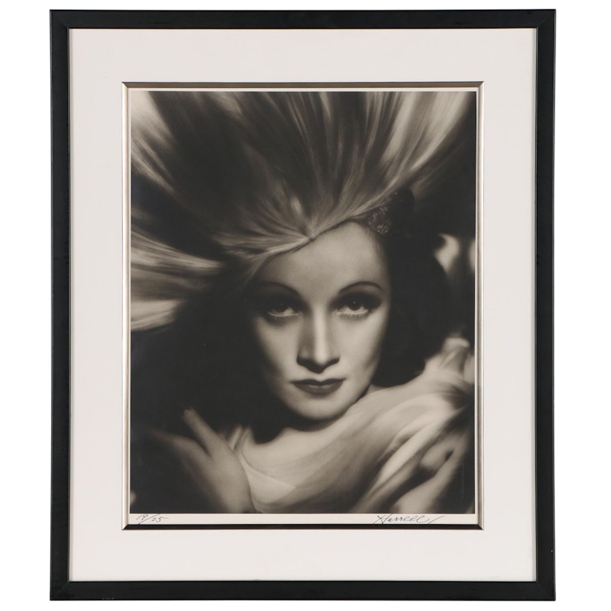 George Hurrell Silver Gelatin Photograph "Marlene Dietrich, 1933"