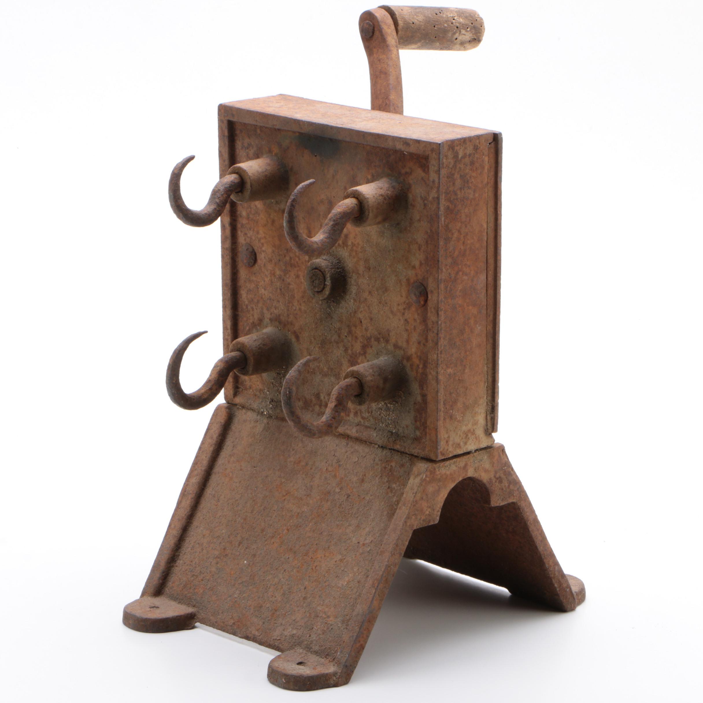 Antique French Rope Making Machine, Mid-19th Century