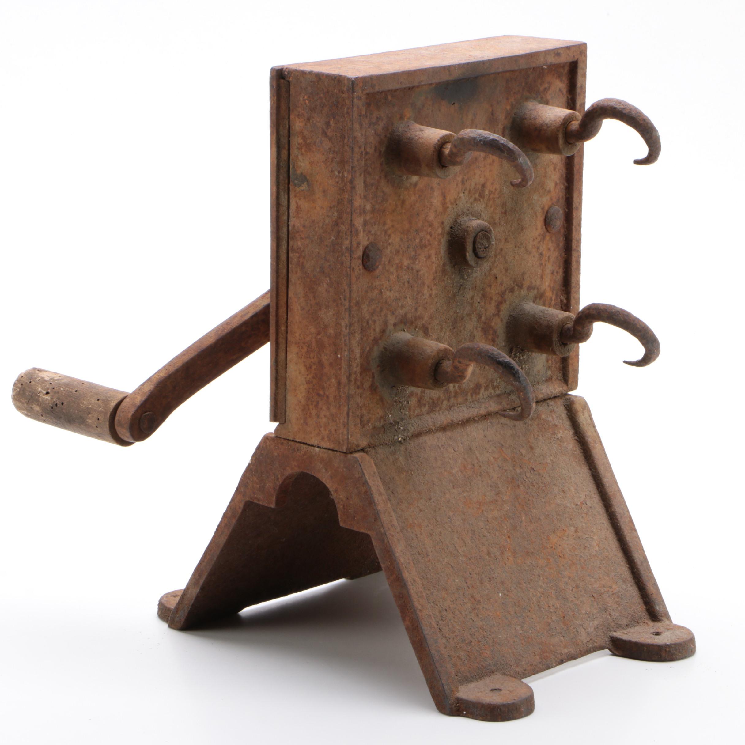 Antique French Rope Making Machine, Mid-19th Century