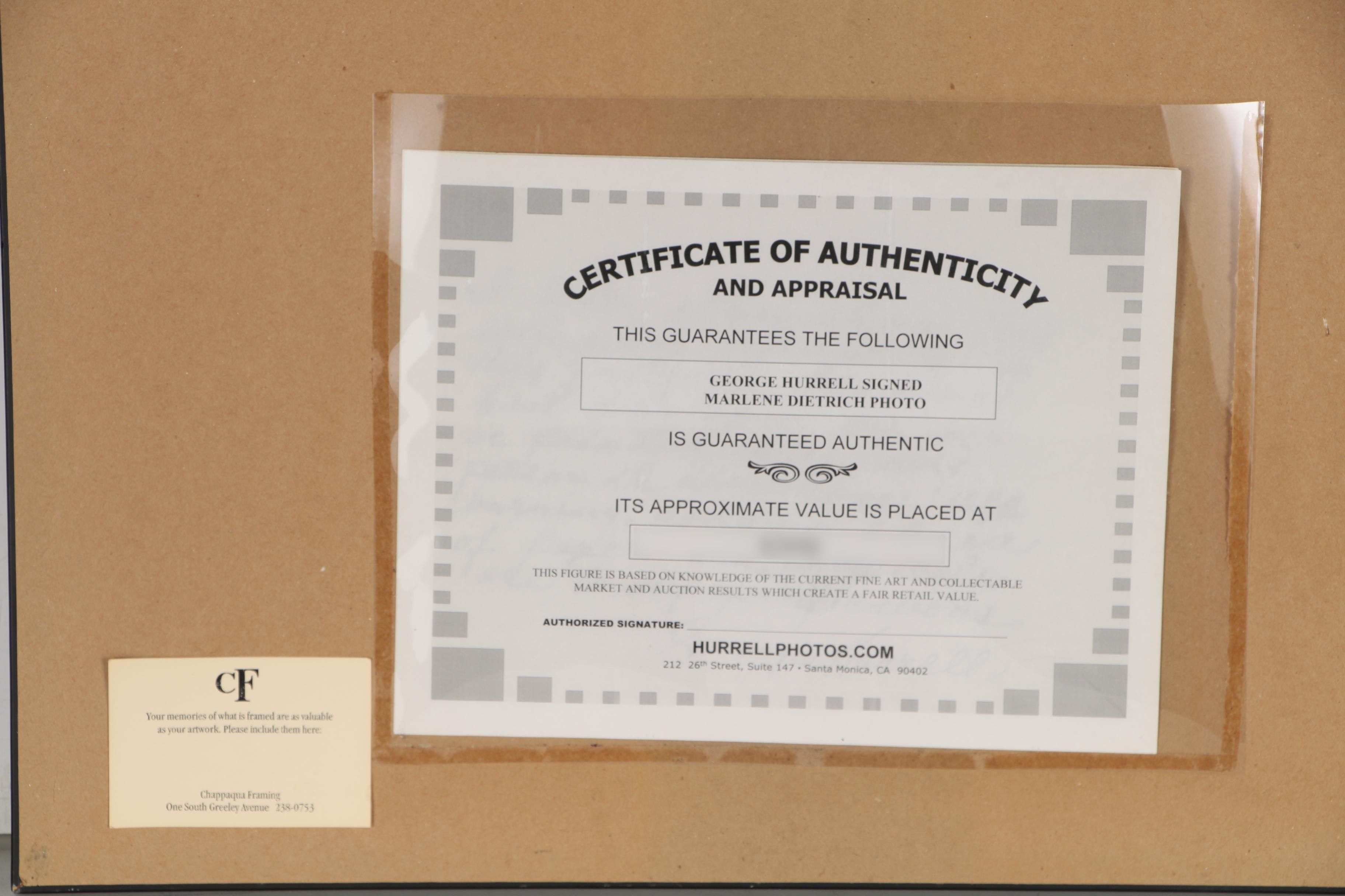 George Hurrell Silver Gelatin Photograph "Marlene Dietrich, 1933"