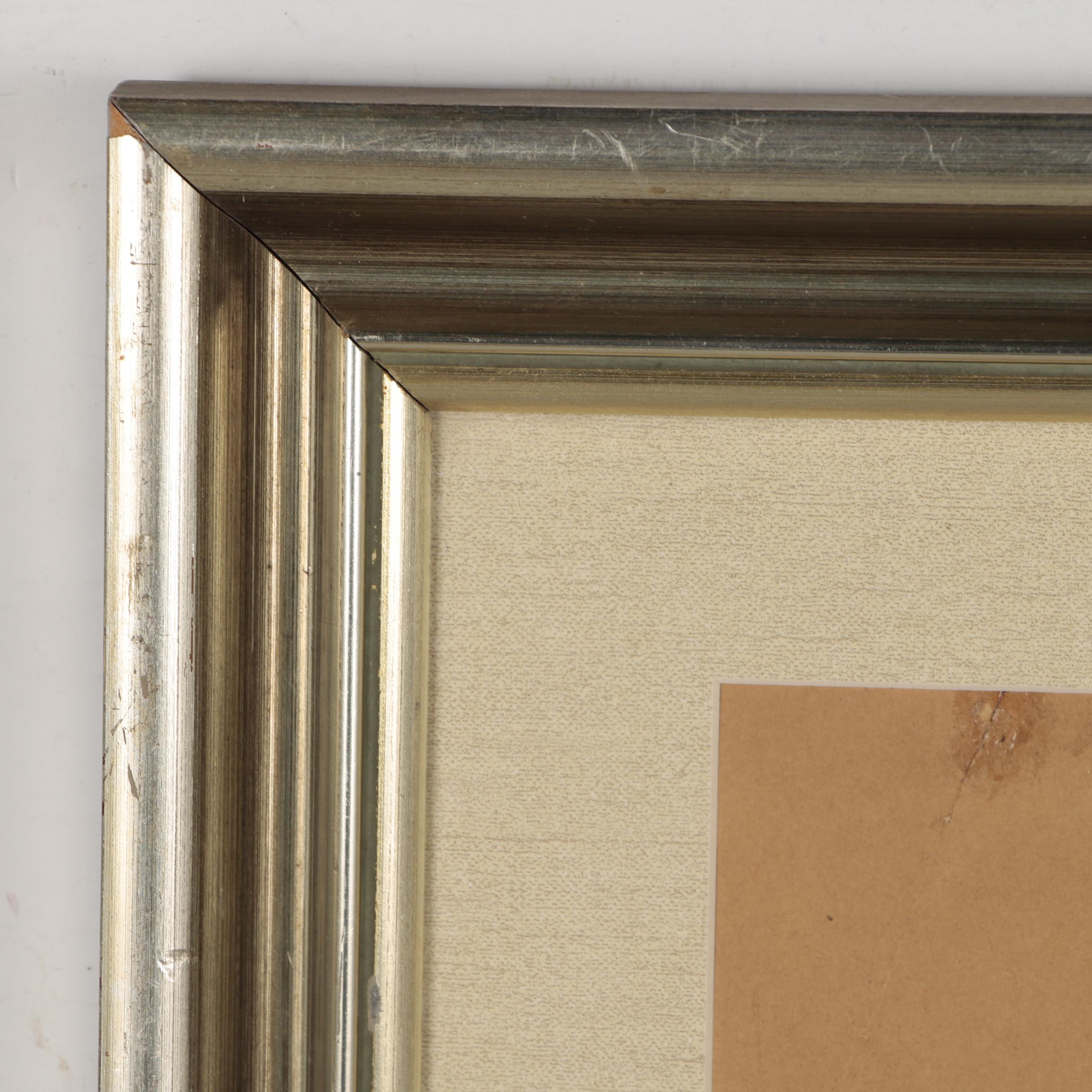 Edmond J. Fitzgerald Pen & Ink Nude Figure Drawing