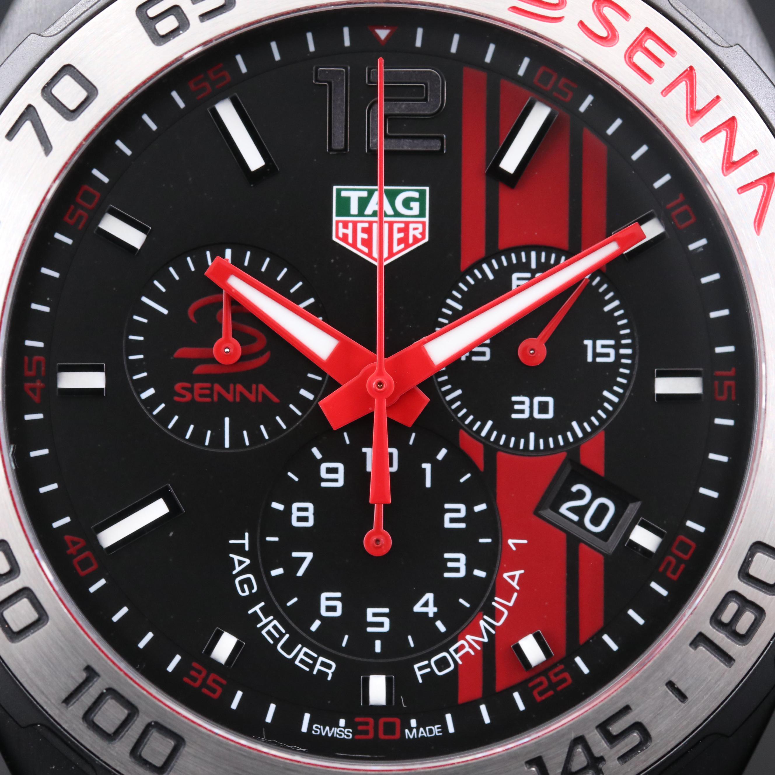 TAG Heuer Formula 1 Ayrton Senna Edition Stainless Steel Chronograph Watch