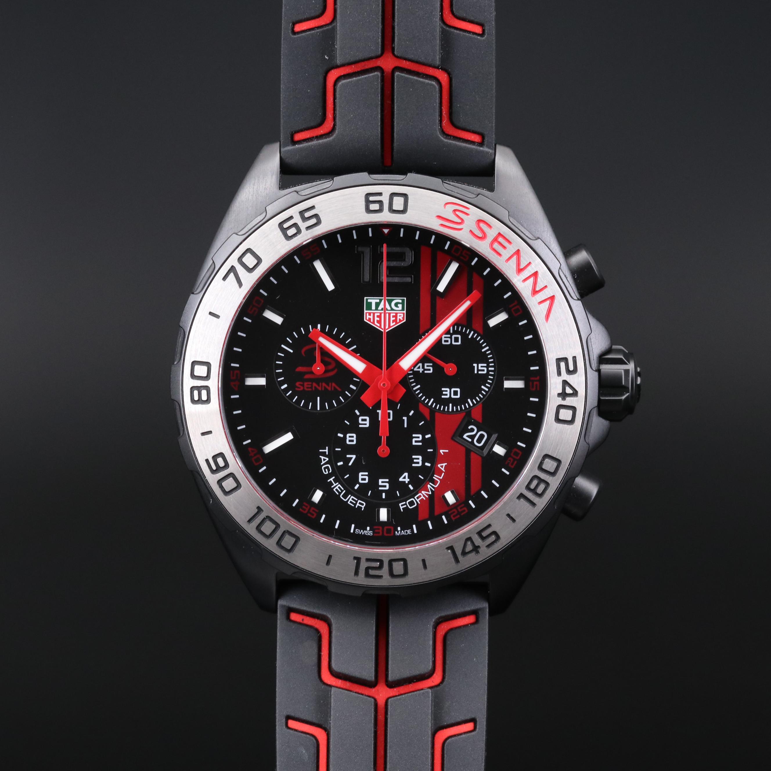 TAG Heuer Formula 1 Ayrton Senna Edition Stainless Steel Chronograph Watch