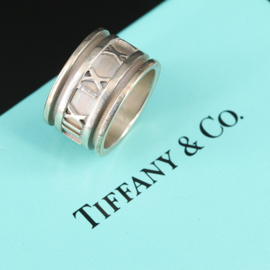 Tiffany & Co. "Atlas" Sterling Silver Band Ring