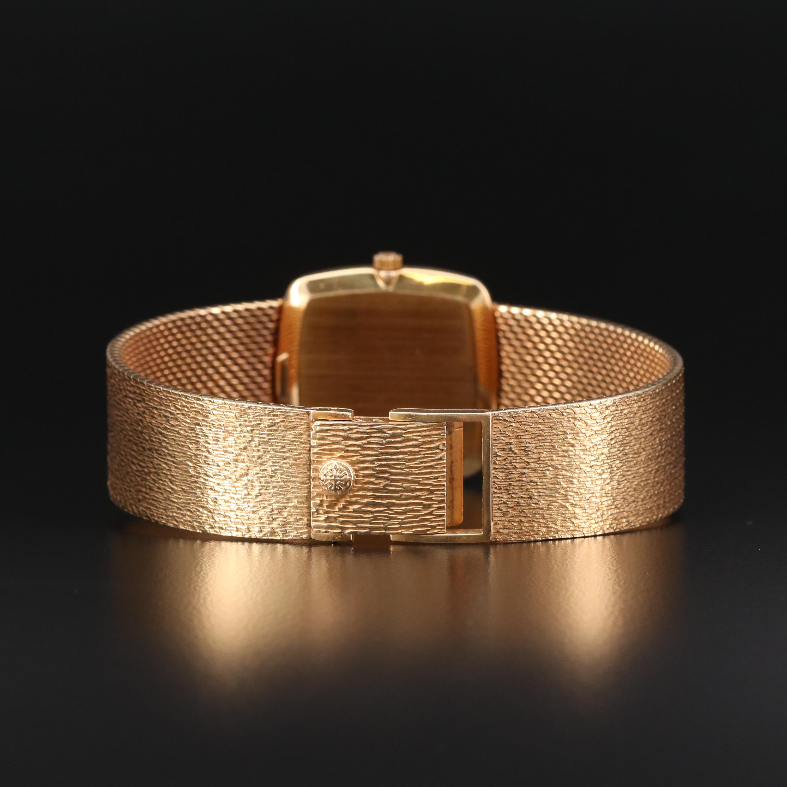 Vintage Patek Philippe Ref.3666/1 18K Gold Stem Wind Watch