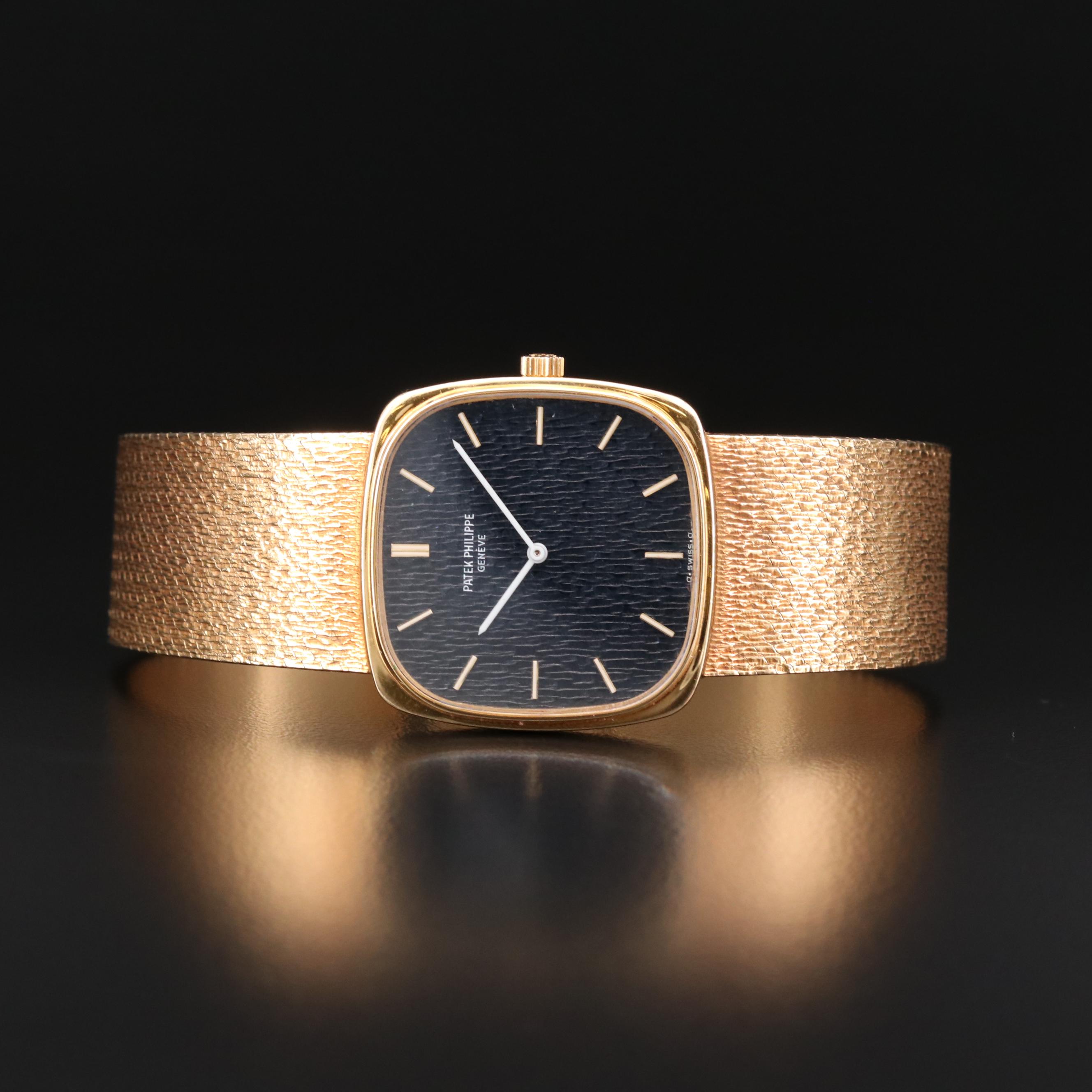 Vintage Patek Philippe Ref.3666/1 18K Gold Stem Wind Watch