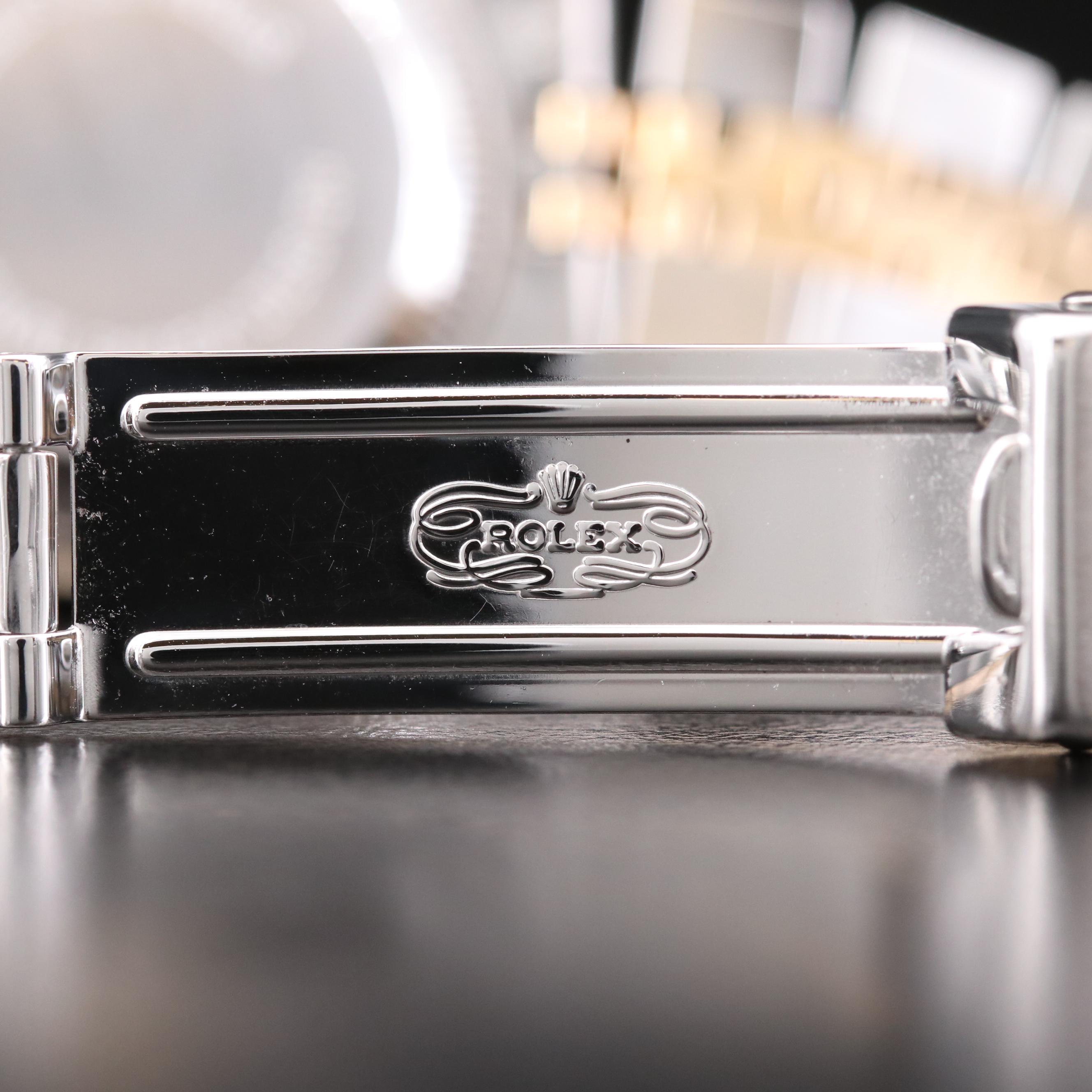 Rolex Datejust Pyramid Dial 18K Gold and Stainless Steel Automatic Watch