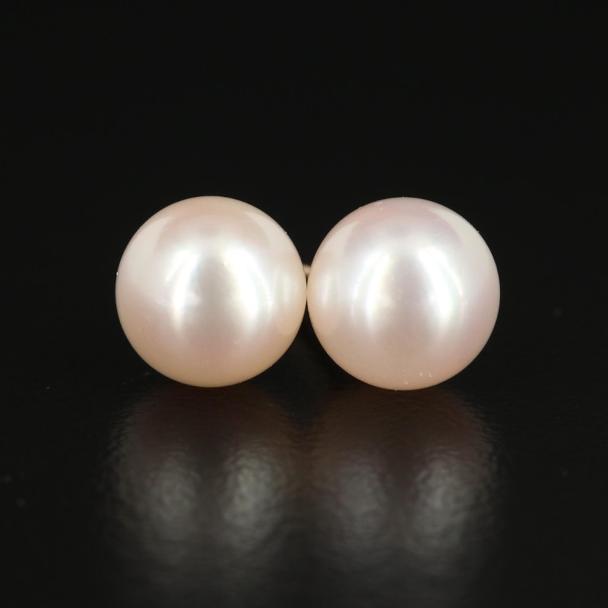 Mikimoto 18K Gold Pearl Stud Earrings