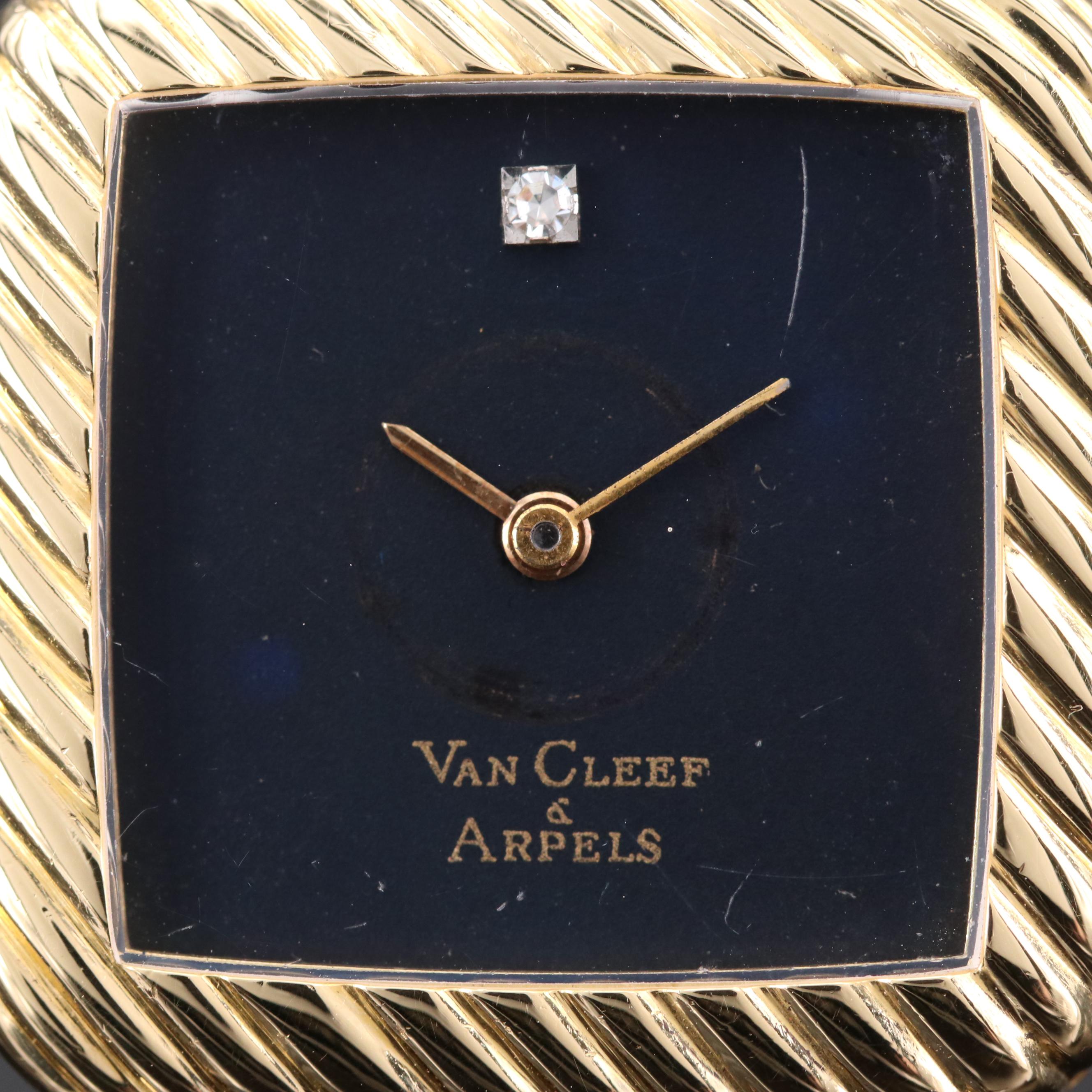 Vintage Concord For Van Cleef & Arpels Diamond and 18K Gold Watch