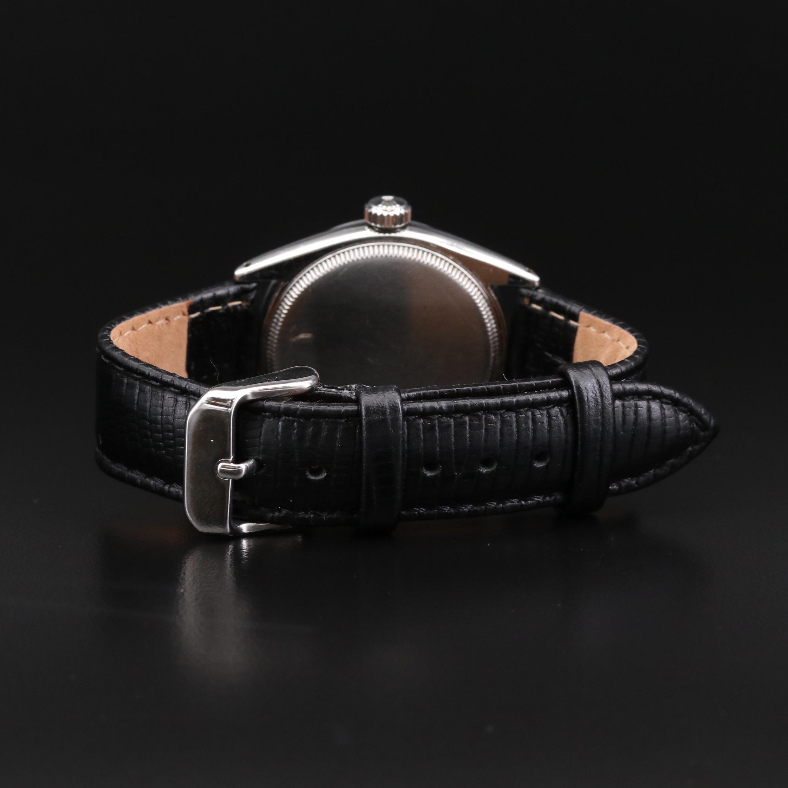 Vintage Rolex Oyster Perpetual Stainless Steel Stem Wind Watch