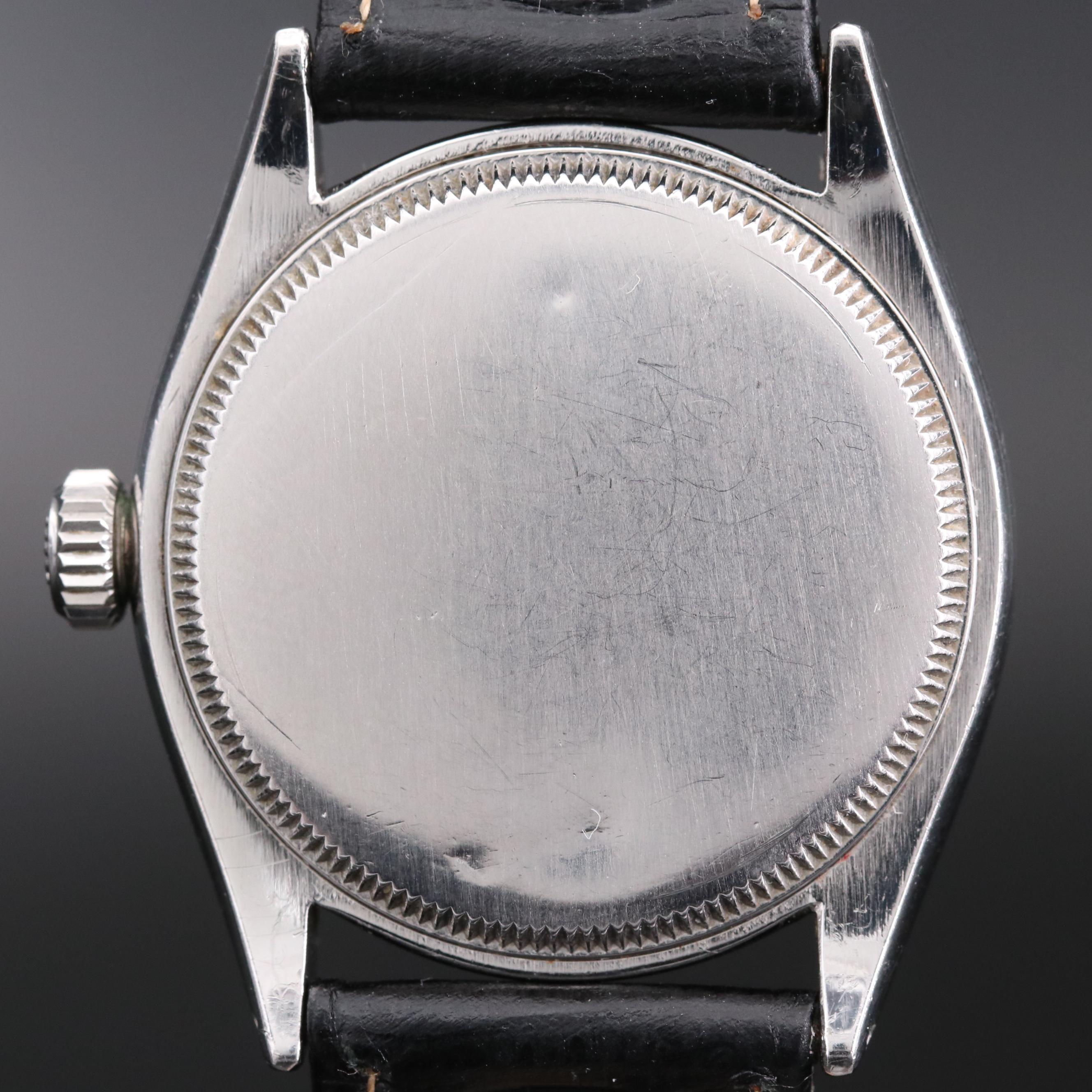 Vintage Rolex Oyster Perpetual Stainless Steel Stem Wind Watch