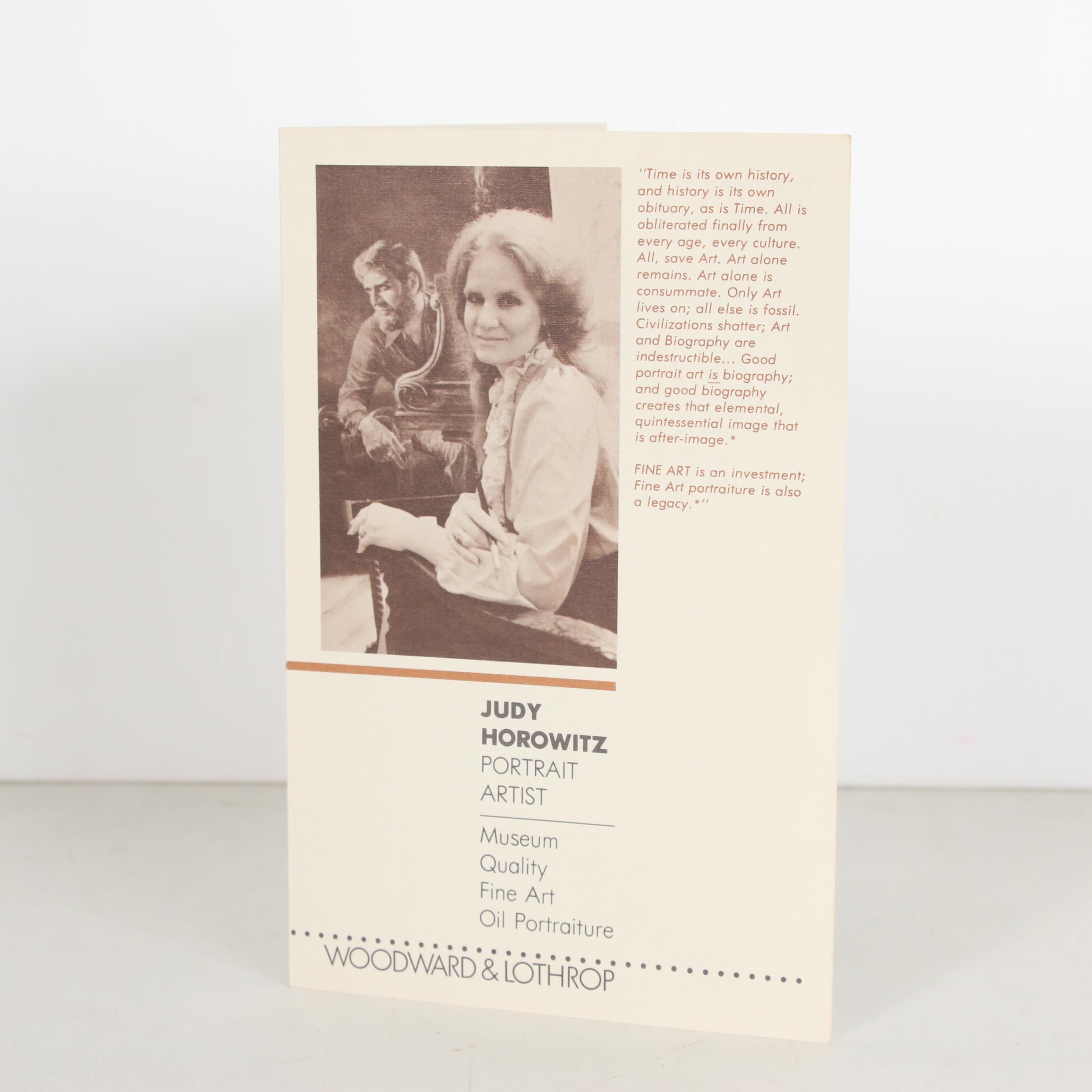 Judy Horowitz Oil Painting Portrait of Robert Frost, 1999