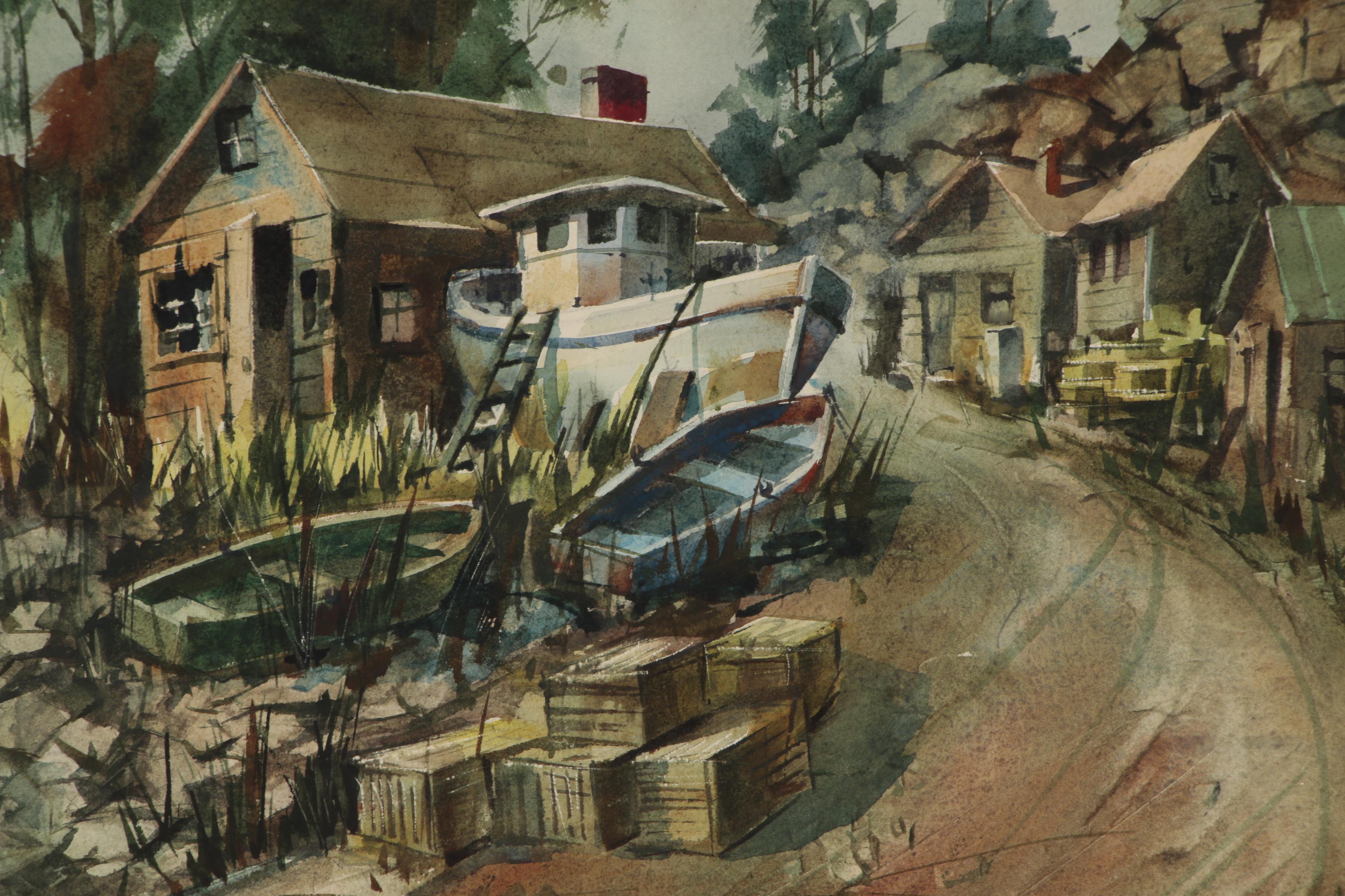 Samuel Leitman Watercolor Painting