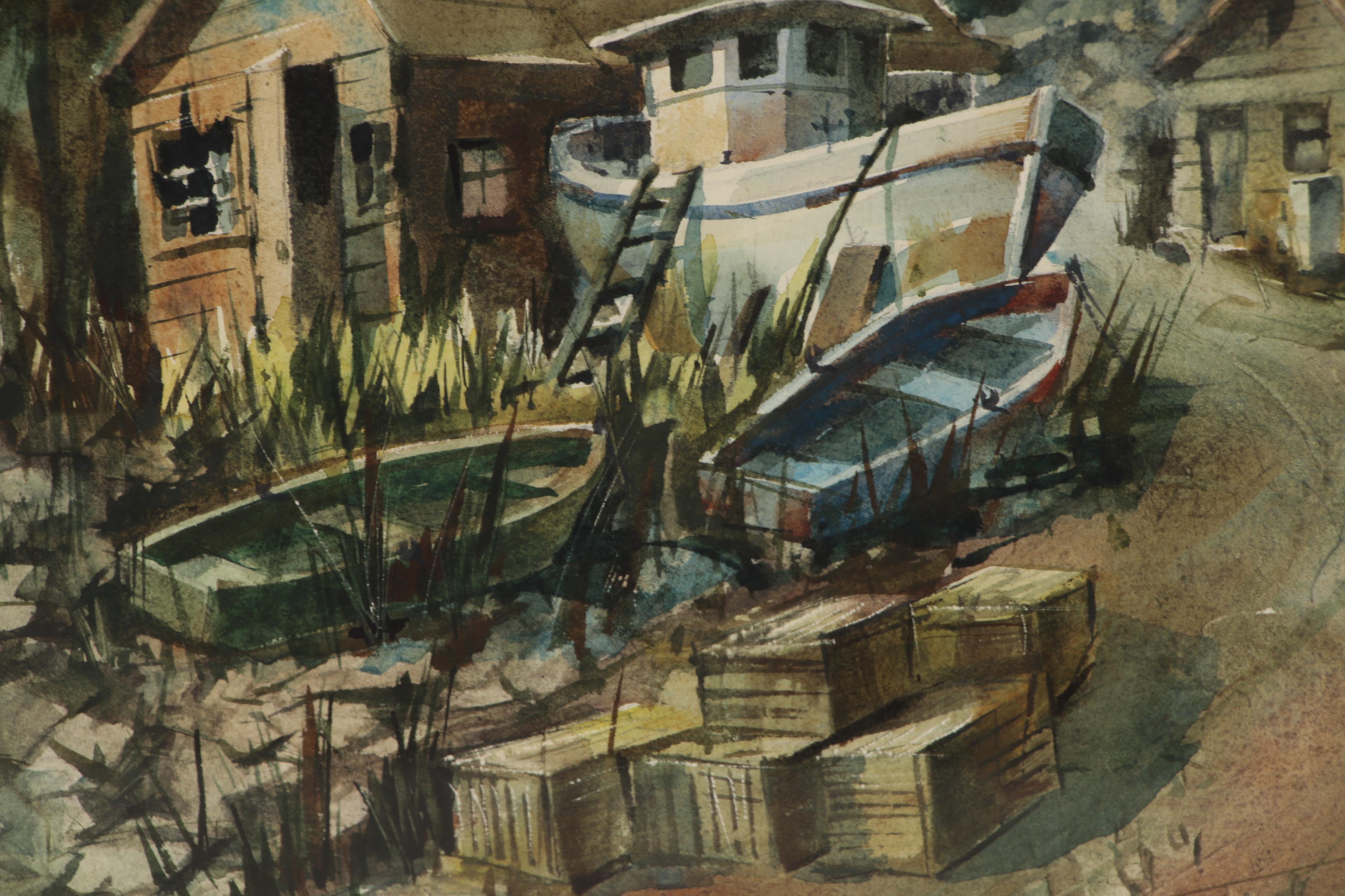 Samuel Leitman Watercolor Painting