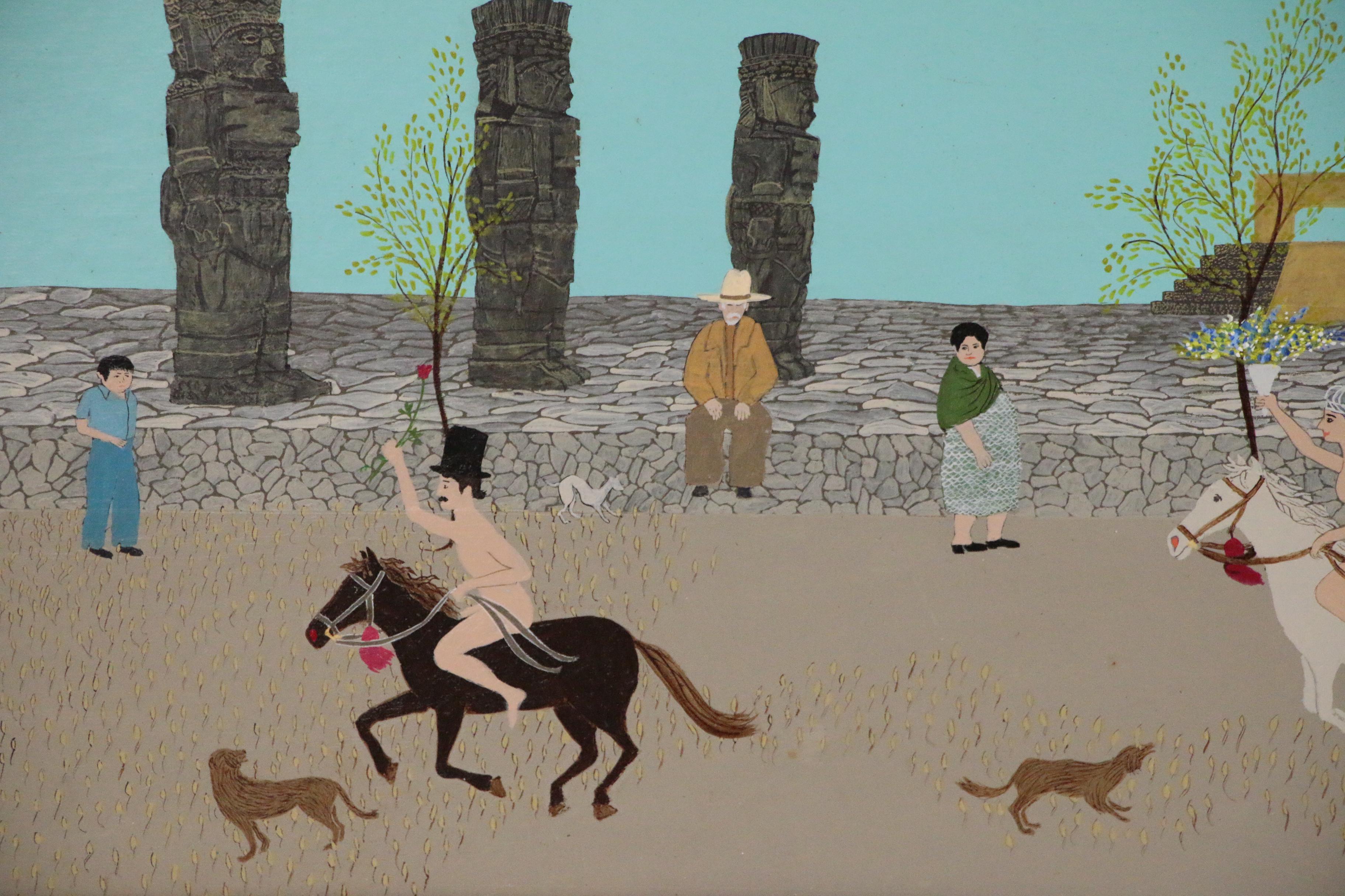 Edwin Sammet Oil Painting "Get Me to the Church on Time"