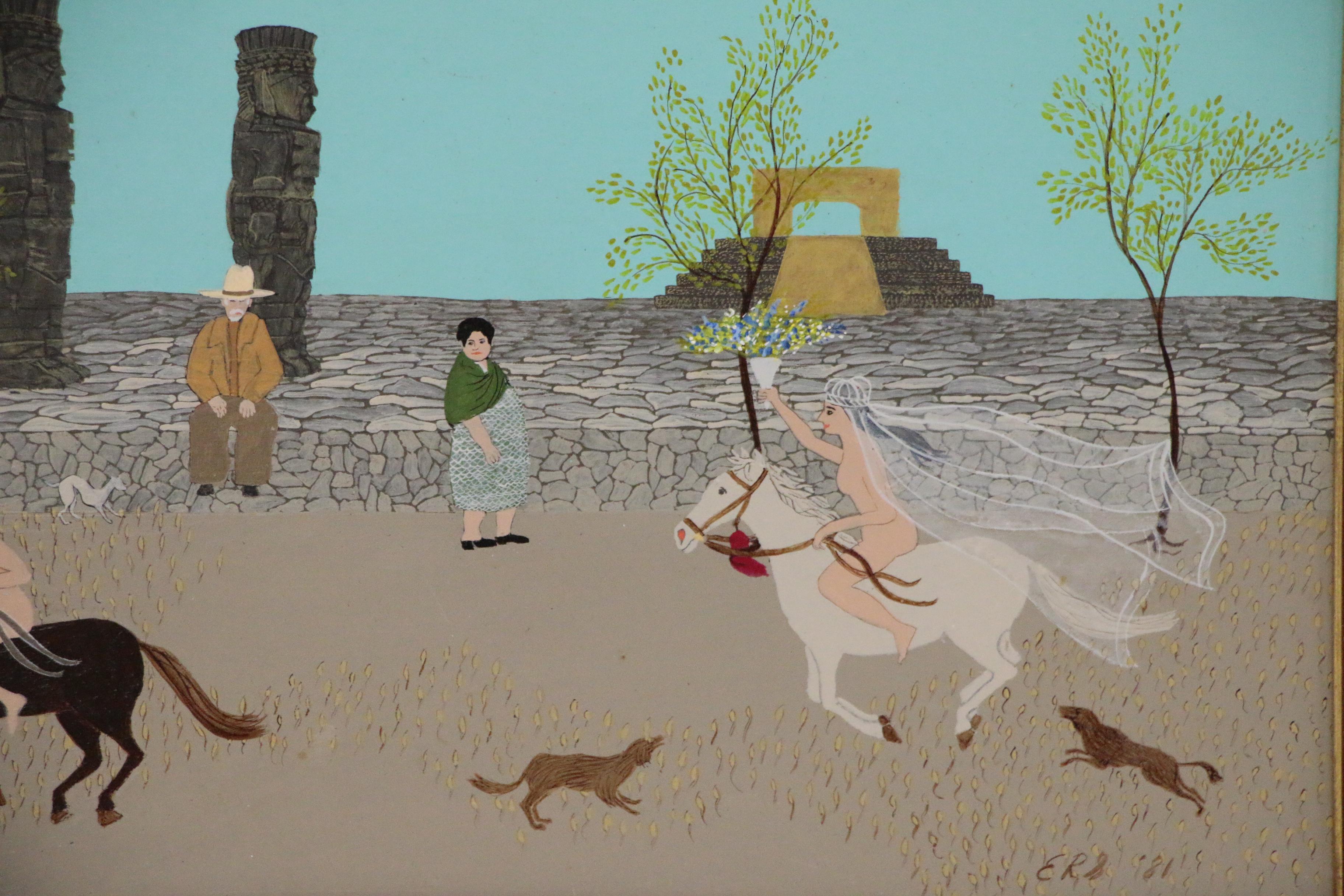 Edwin Sammet Oil Painting "Get Me to the Church on Time"