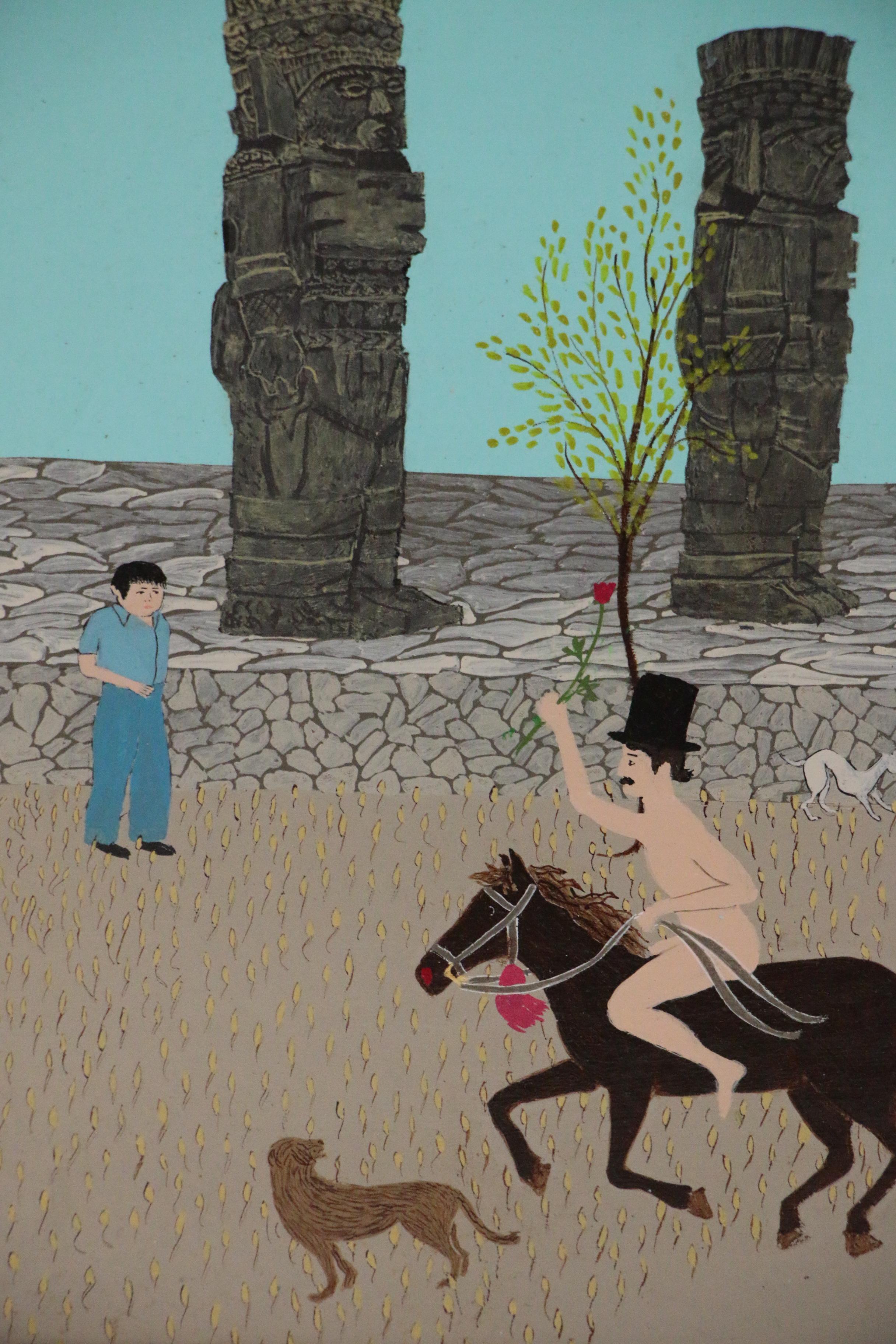 Edwin Sammet Oil Painting "Get Me to the Church on Time"