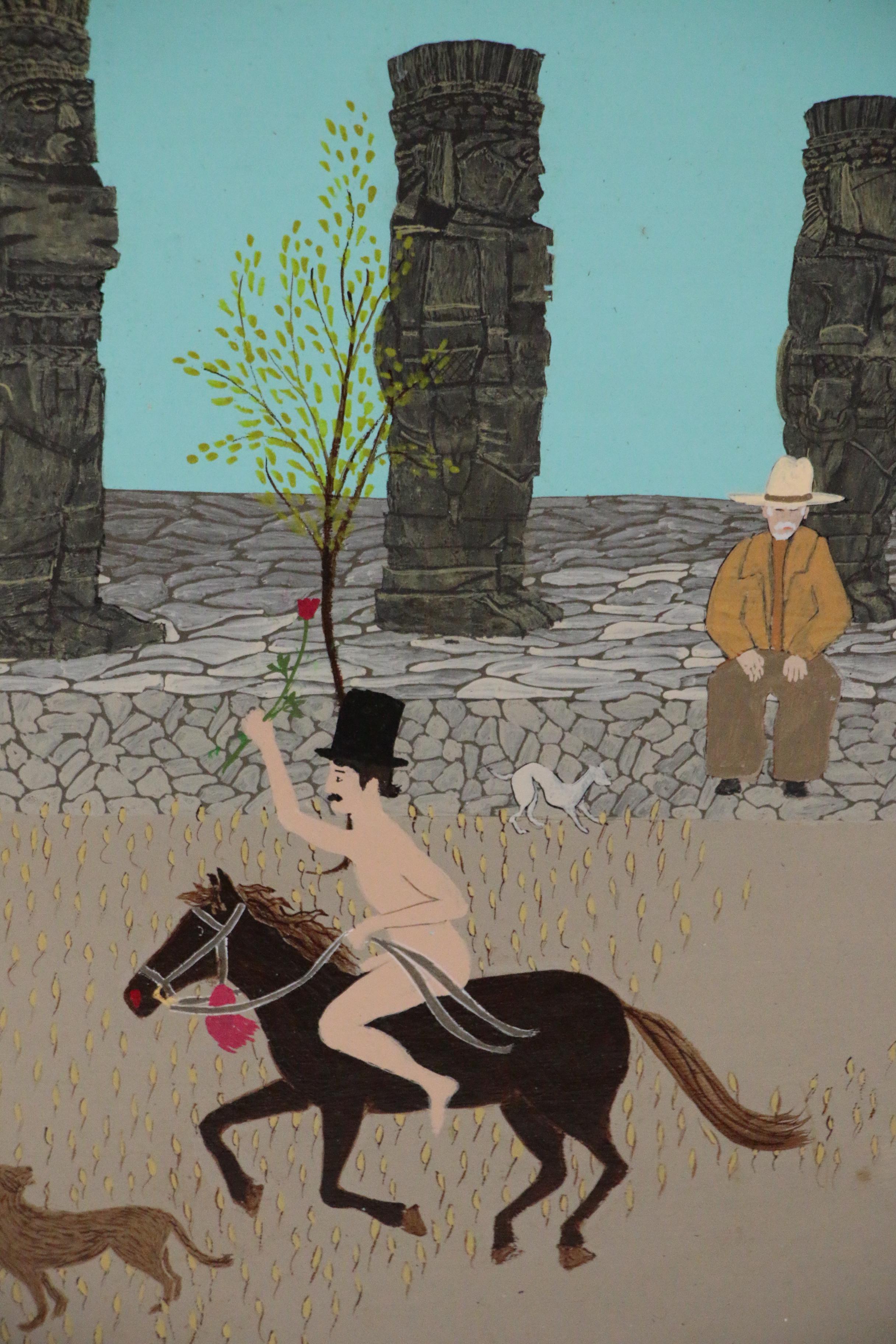 Edwin Sammet Oil Painting "Get Me to the Church on Time"