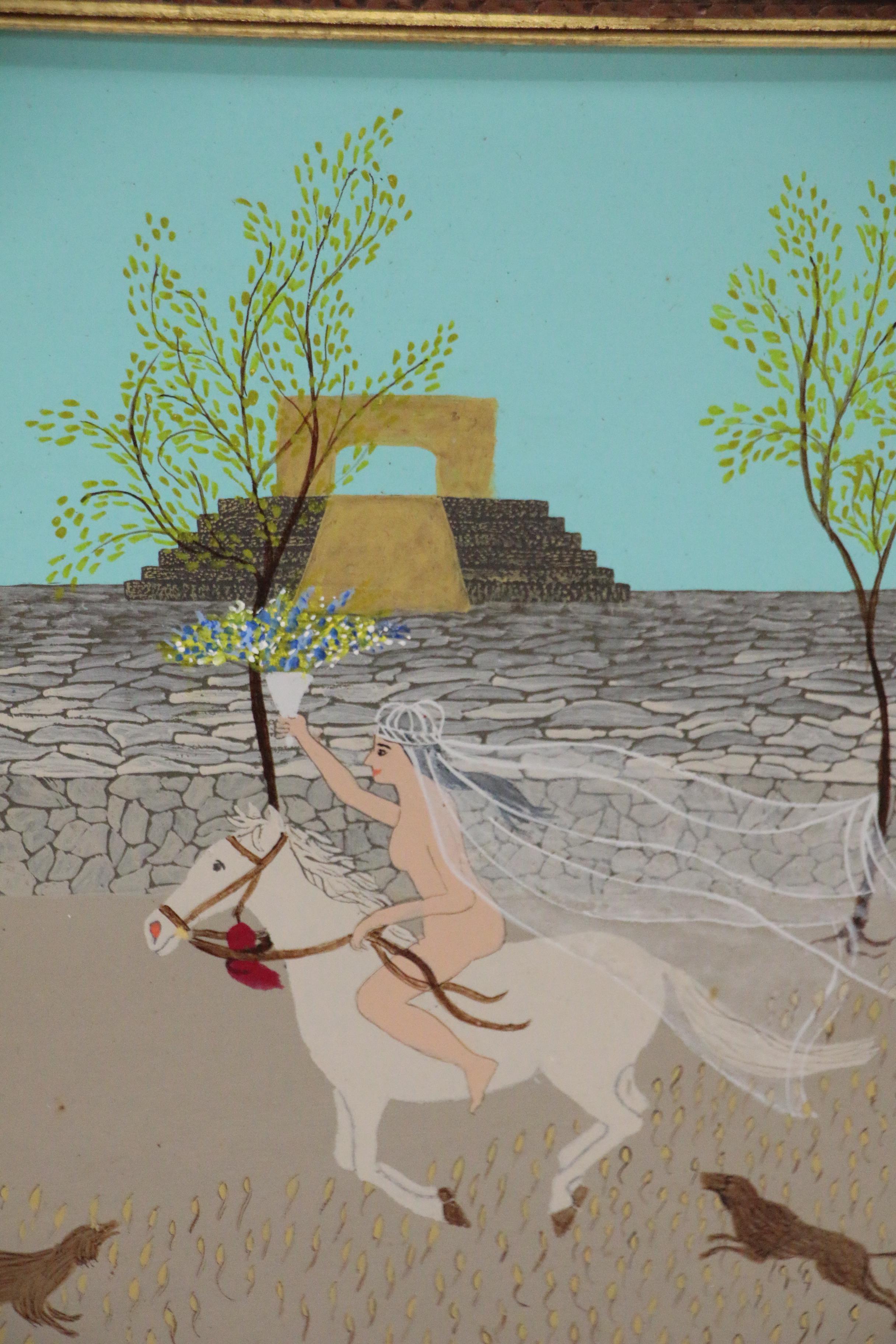 Edwin Sammet Oil Painting "Get Me to the Church on Time"