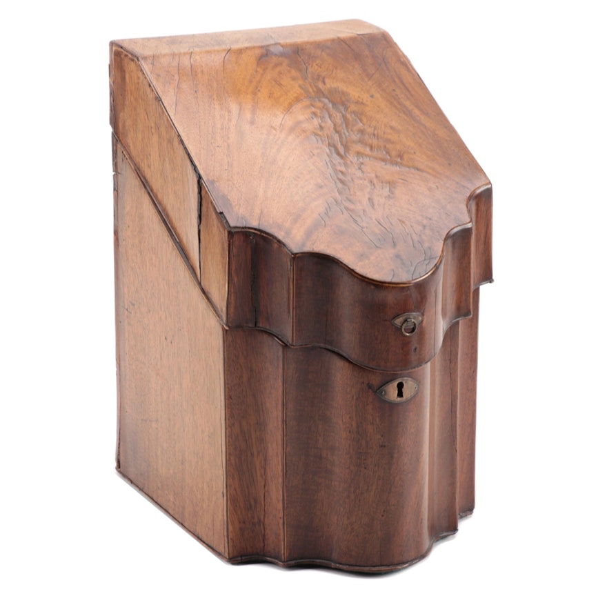 George III Mahogany Knife Box, Early 19th Century