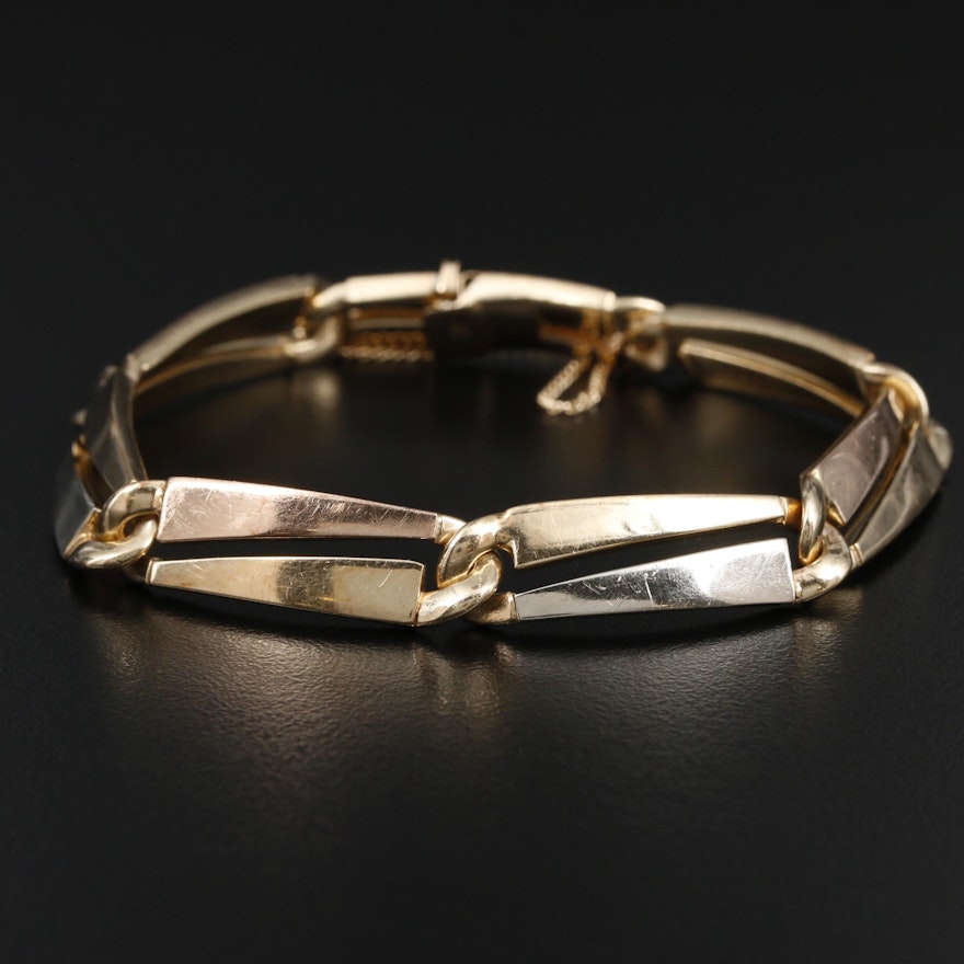 14K Gold Link Bracelet