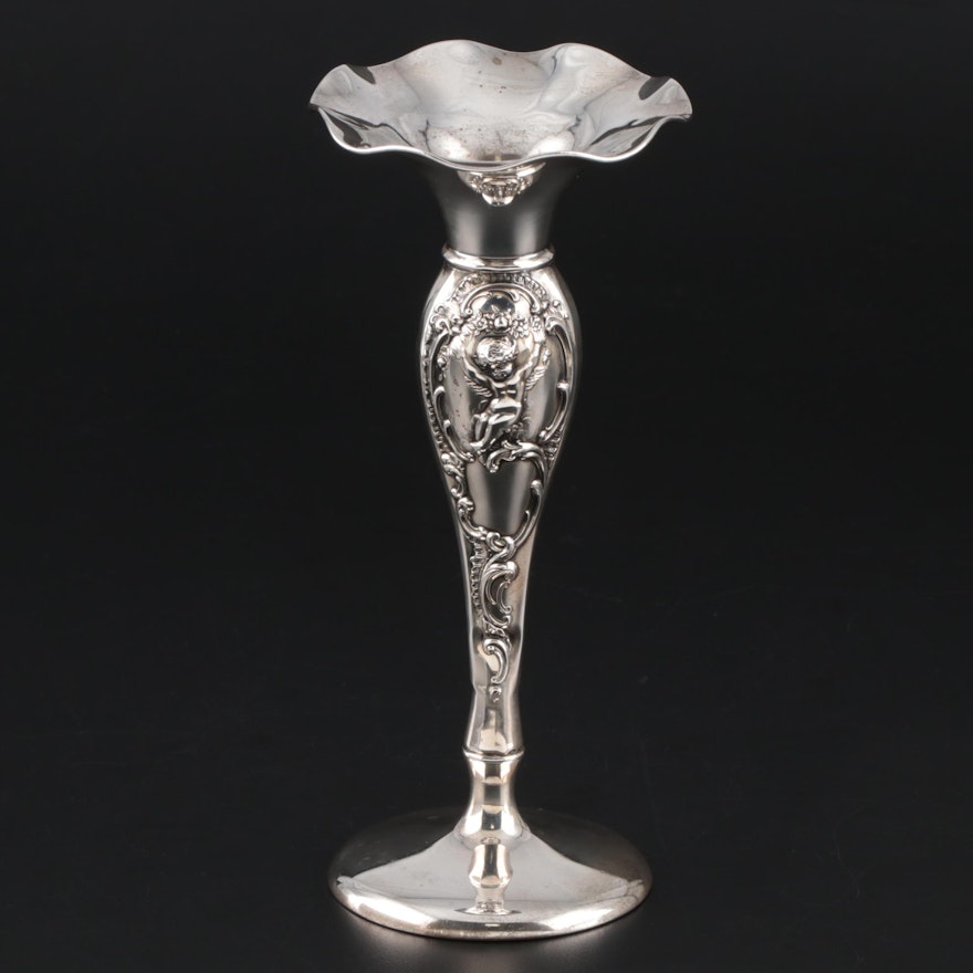 Redlich Art Nouveau Sterling Silver Vase
