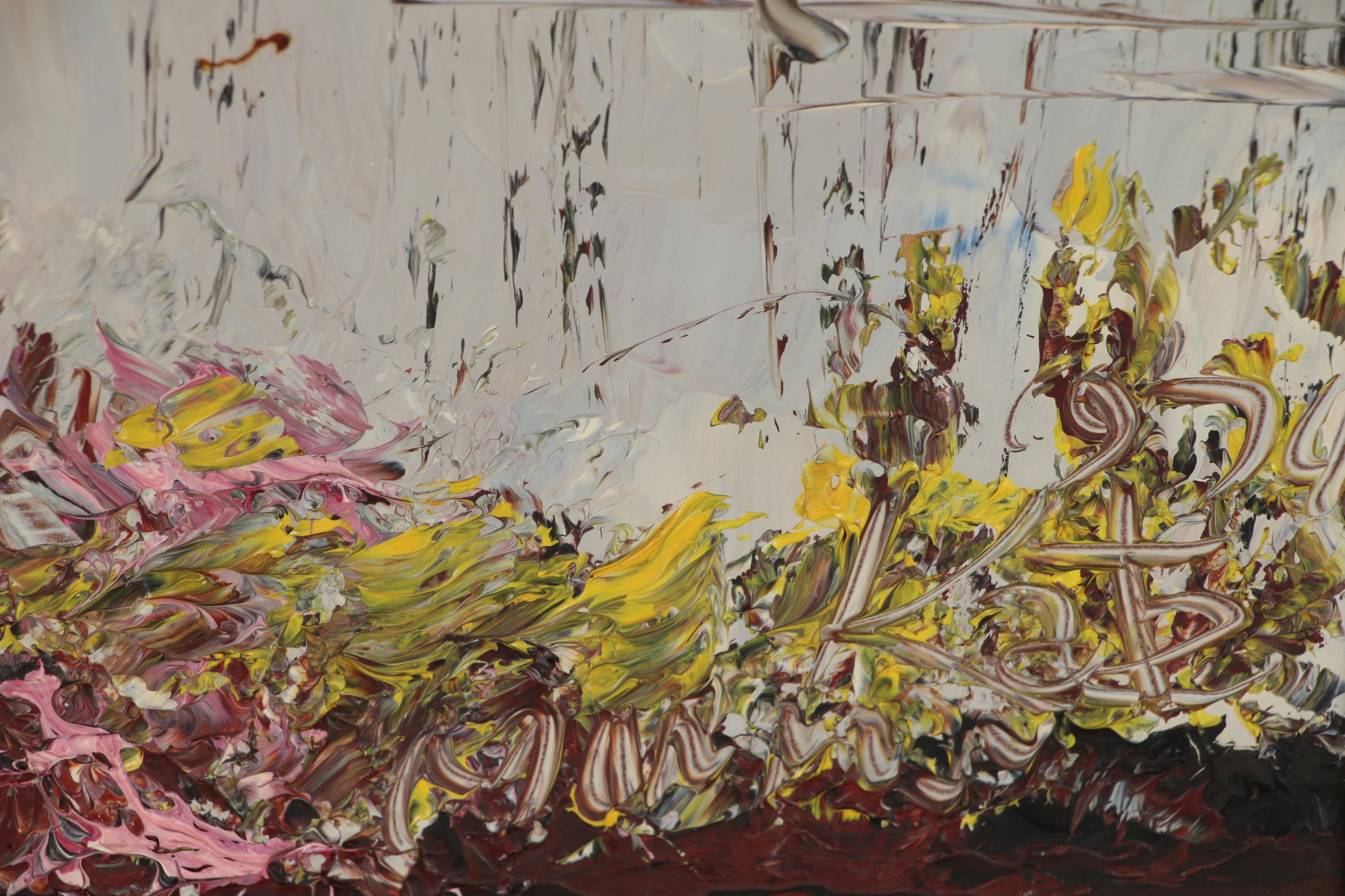 Morris Katz Oil Painting of Park Landscape, 1974