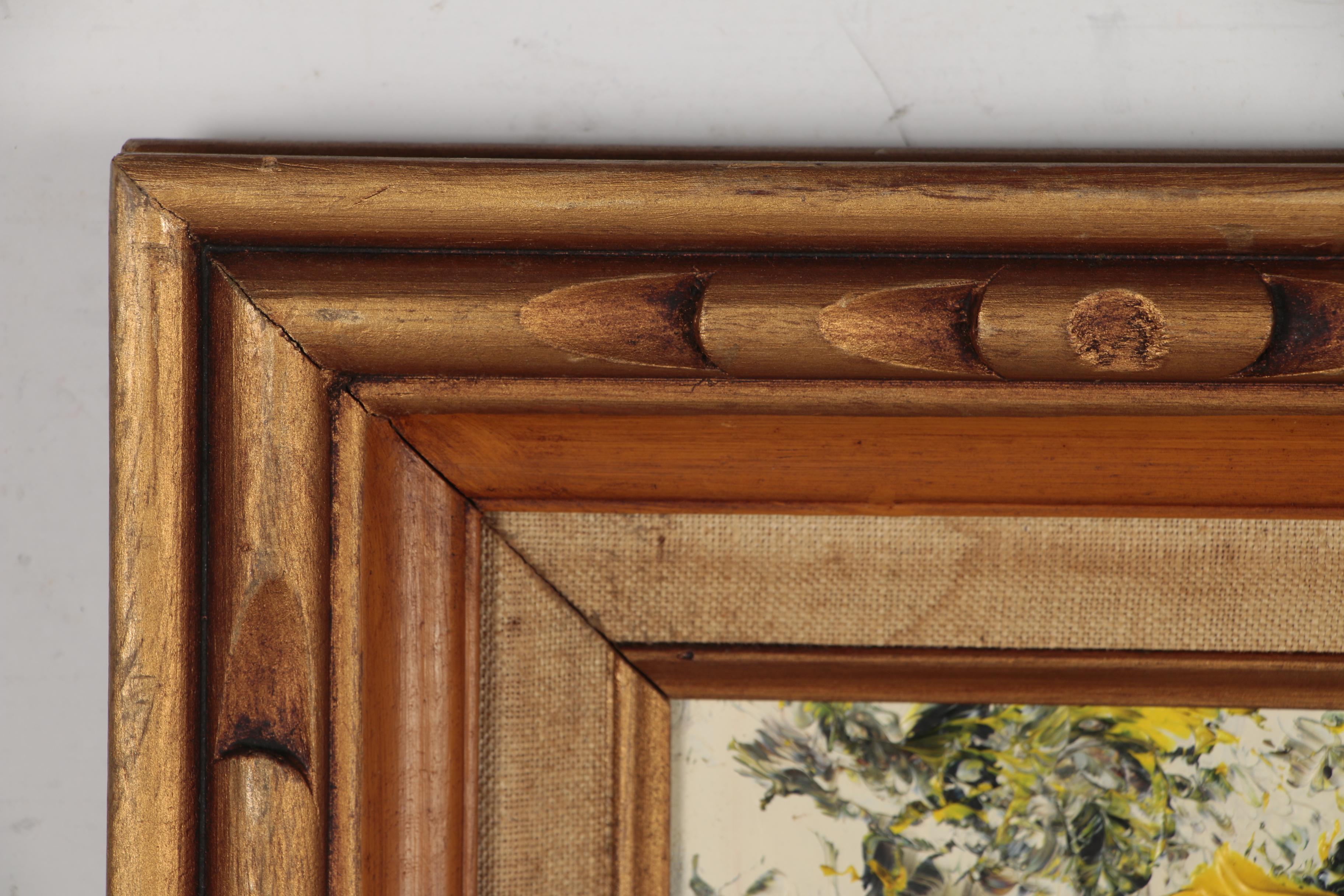 Morris Katz Oil Painting of Park Landscape, 1974