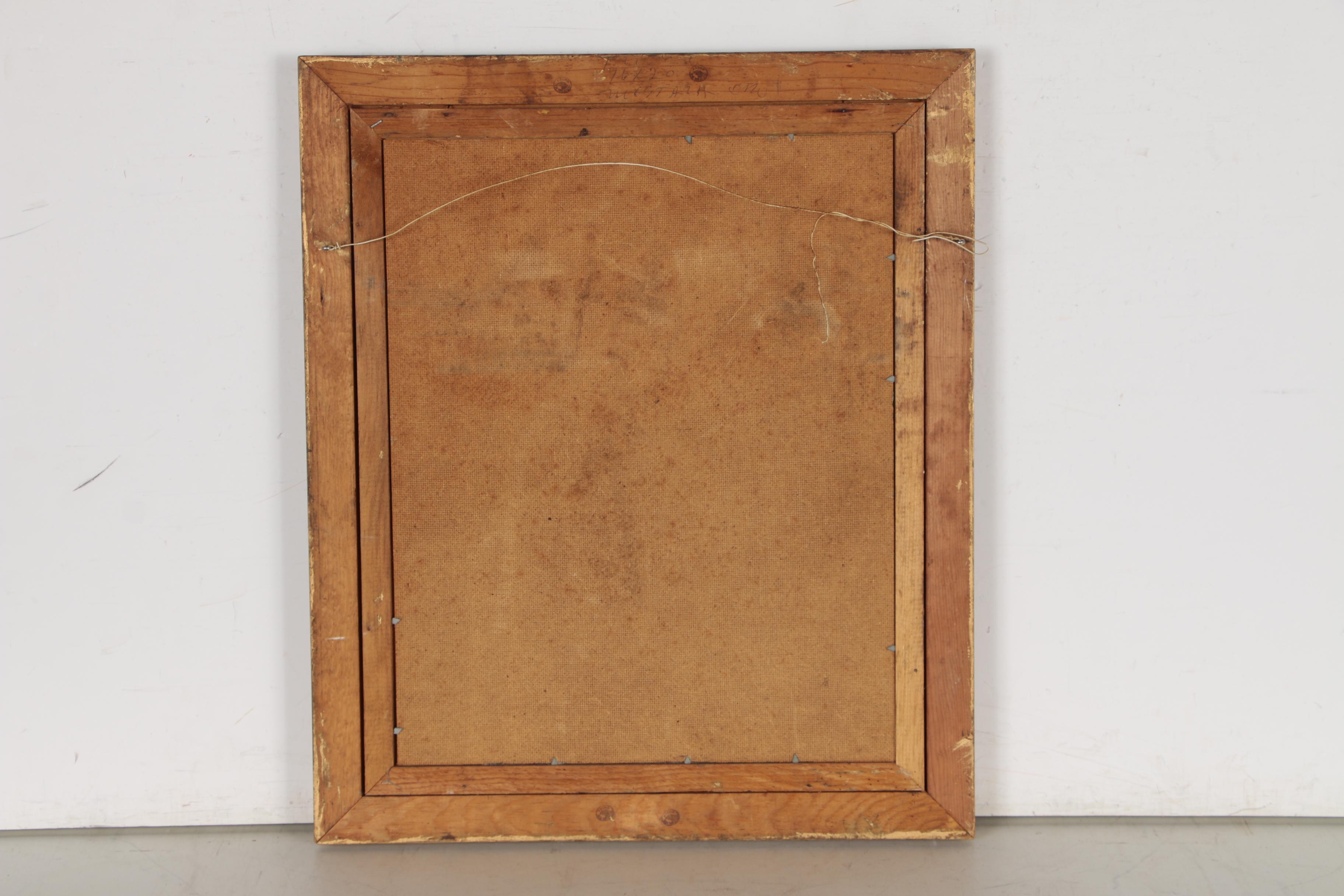 Morris Katz Oil Painting of Park Landscape, 1974