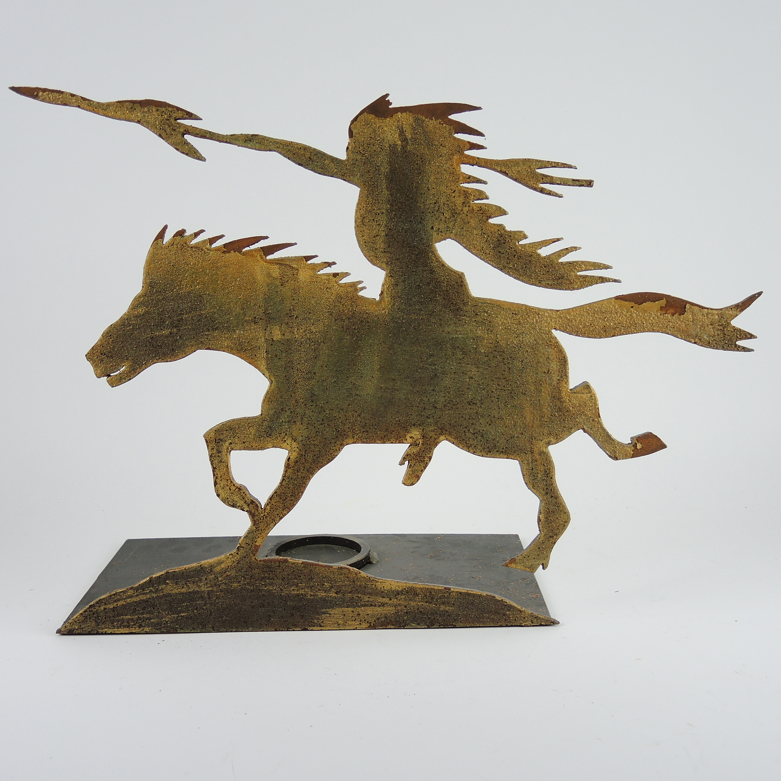 Western Themed Decor with Horse Doorstop, Patio Lights, Dinner Bell and More