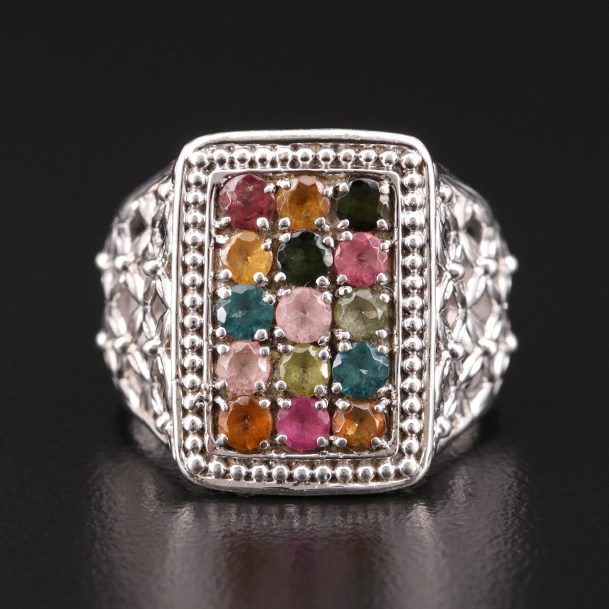 Sterling Silver Tourmaline Ring