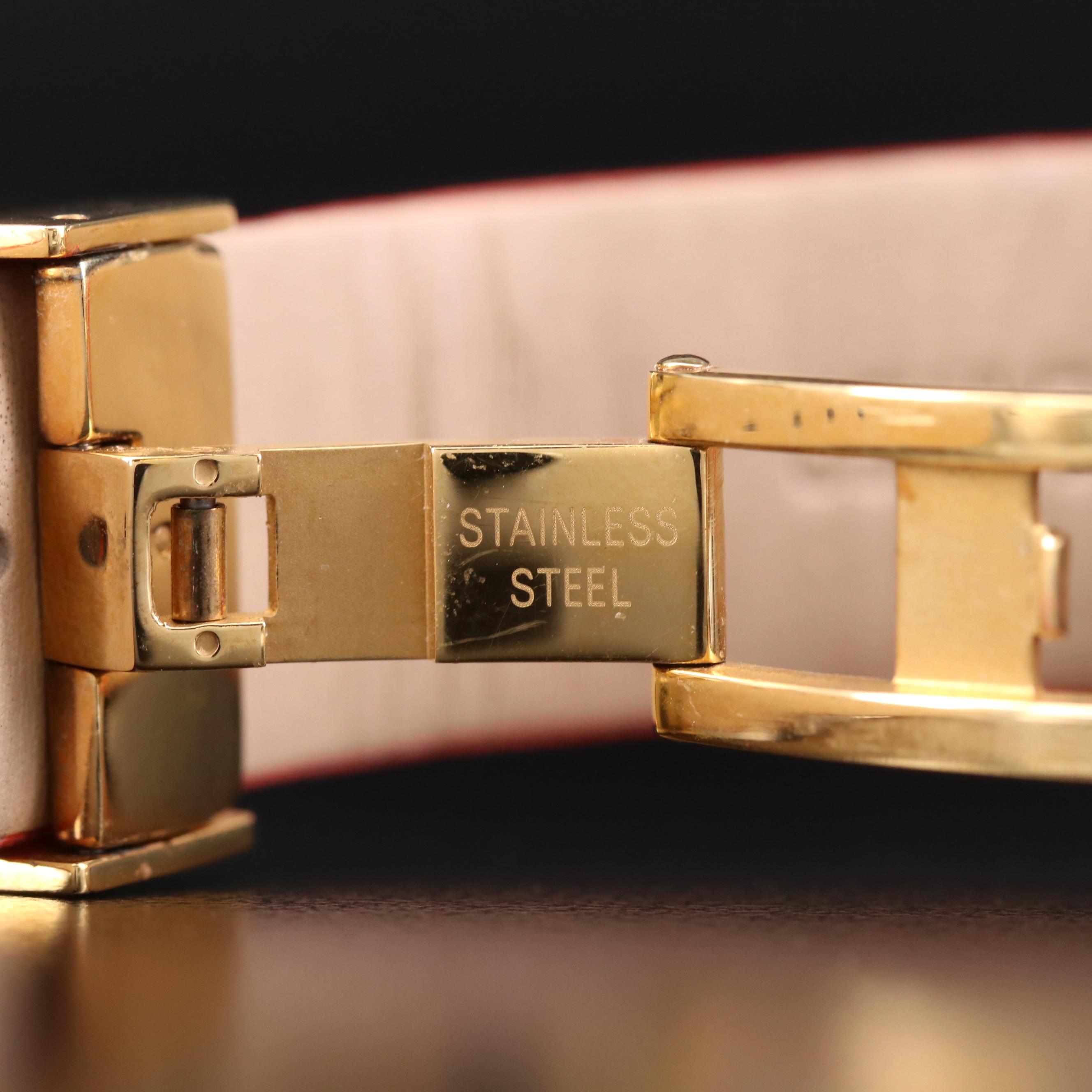 Versace Couture Gold Tone Quartz Watch