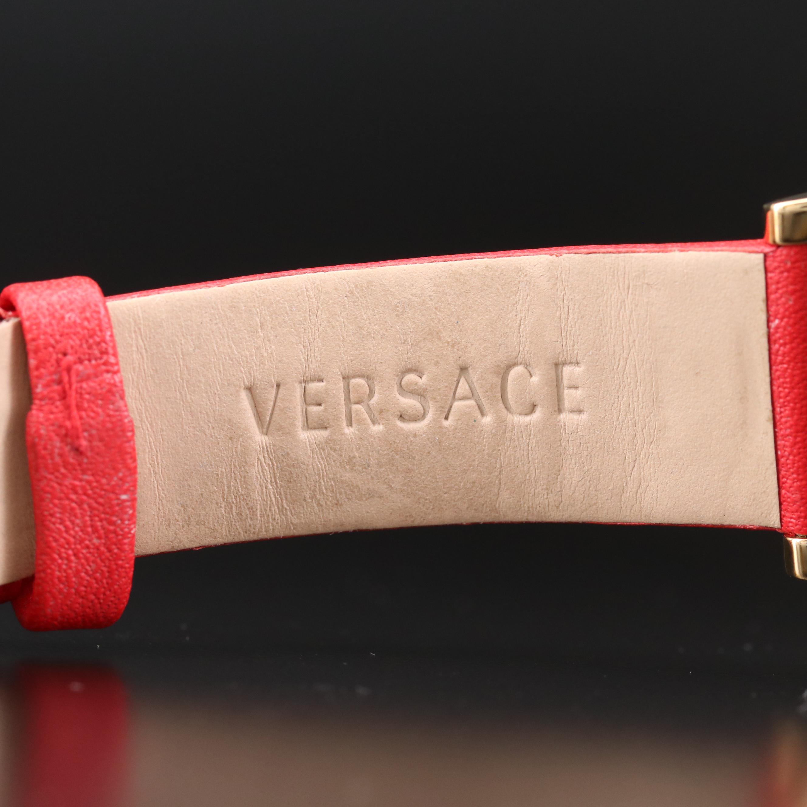 Versace Couture Gold Tone Quartz Watch